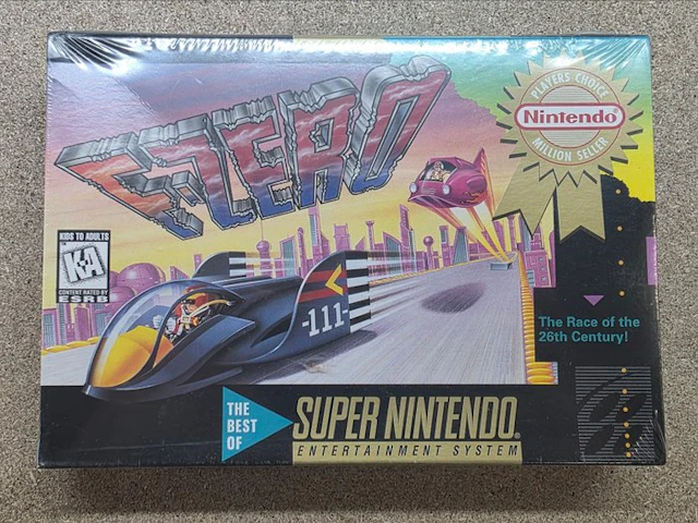 Nintendo - Snes - Brand New Factory Sealed - "F-Zero...