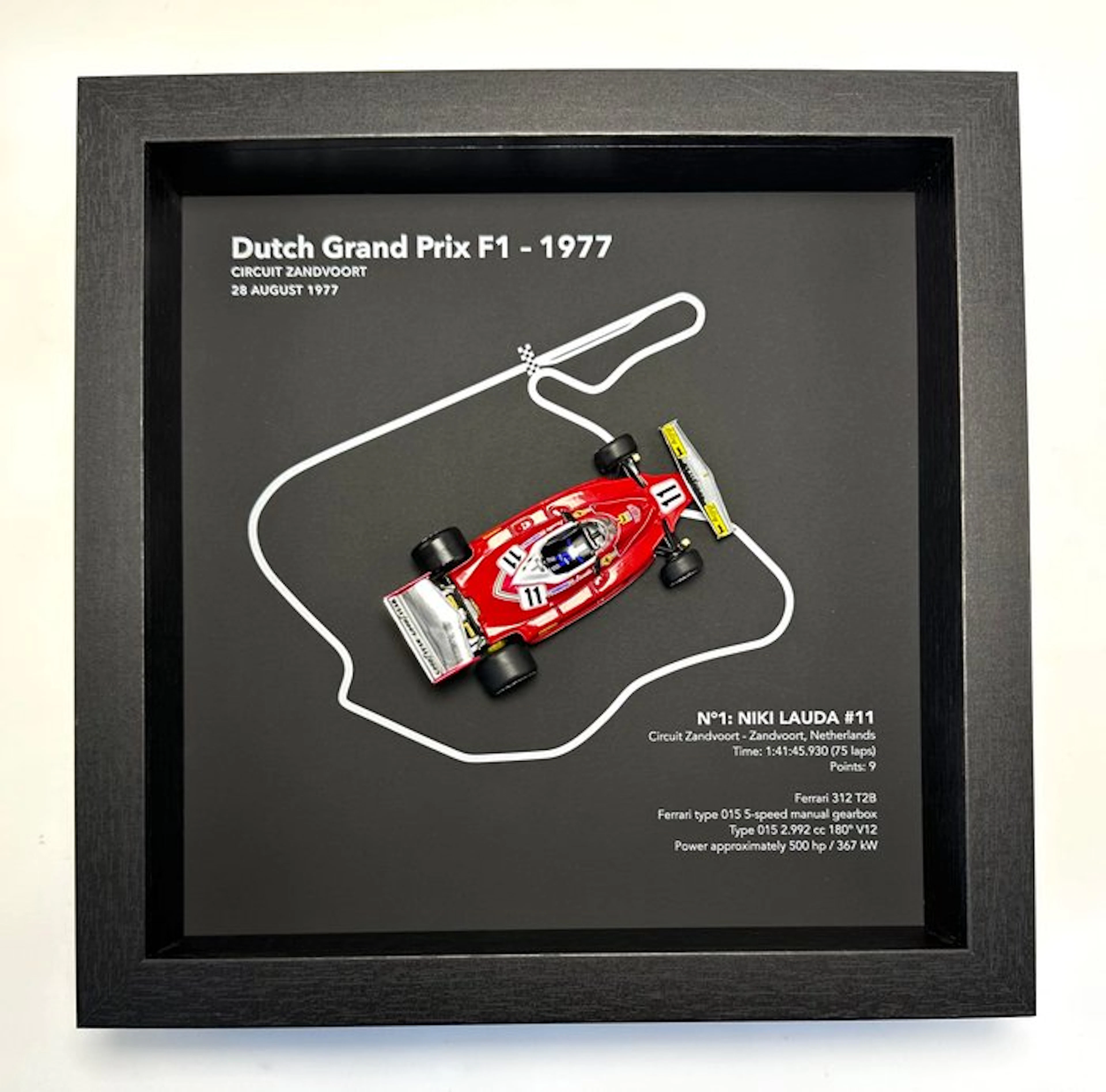 Artwork - Ferrari - Dutch GP F1 Zandvoort 1977- Niki Lauda Ferrari F1 312 T2B