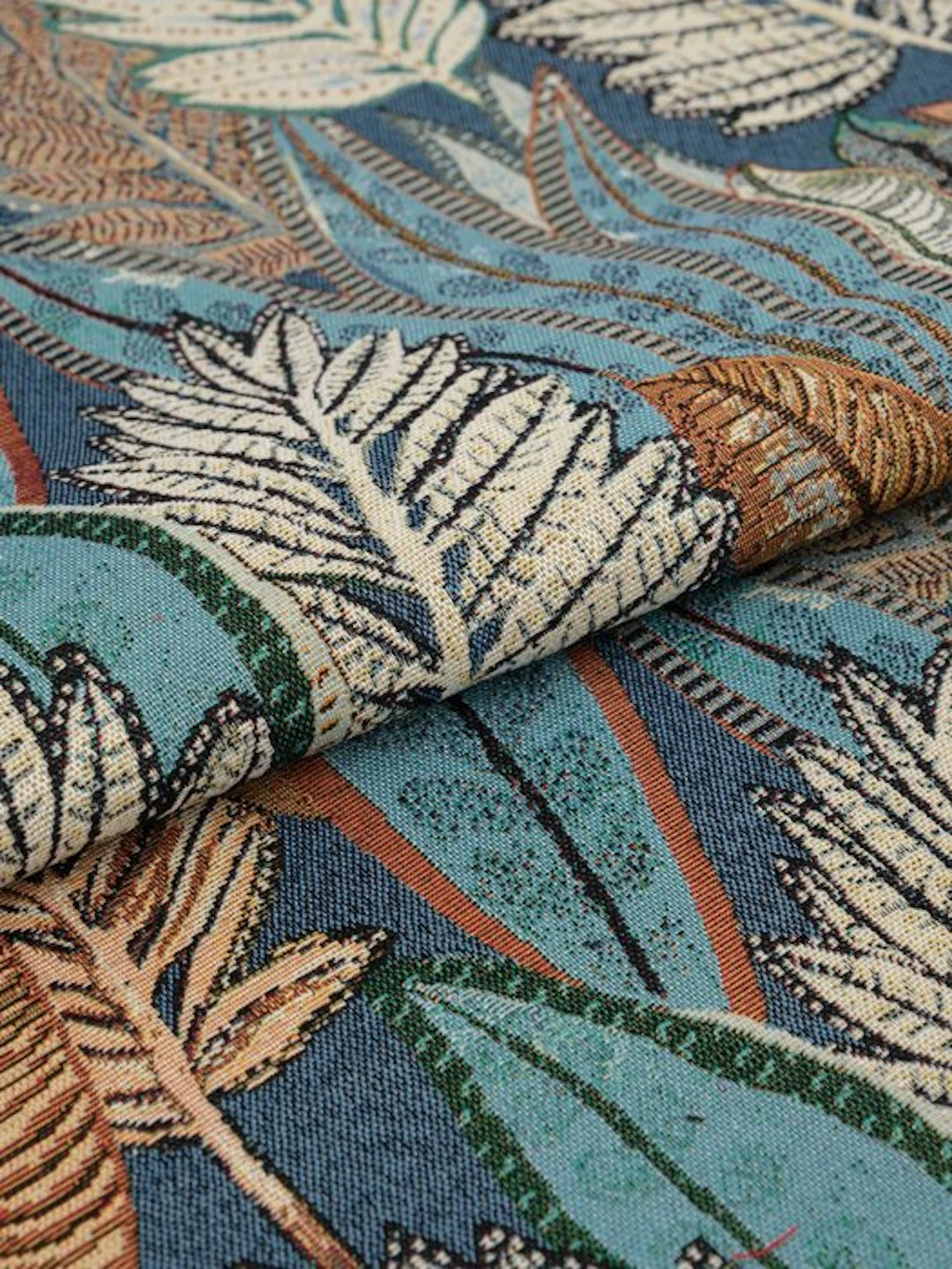 3.,80 x 1,40 metri Jungle Chic - Premium Gobelin Jacquard...