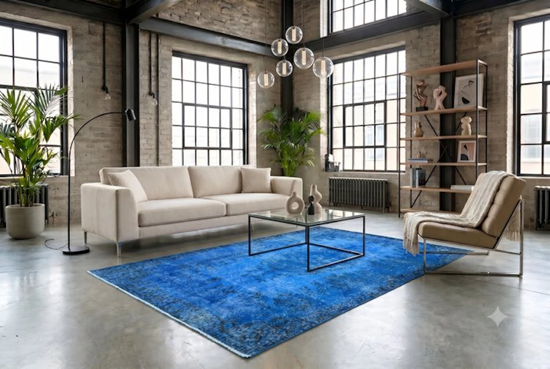 Blue vintage - Rug - 290 cm - 170 cm - with certificate