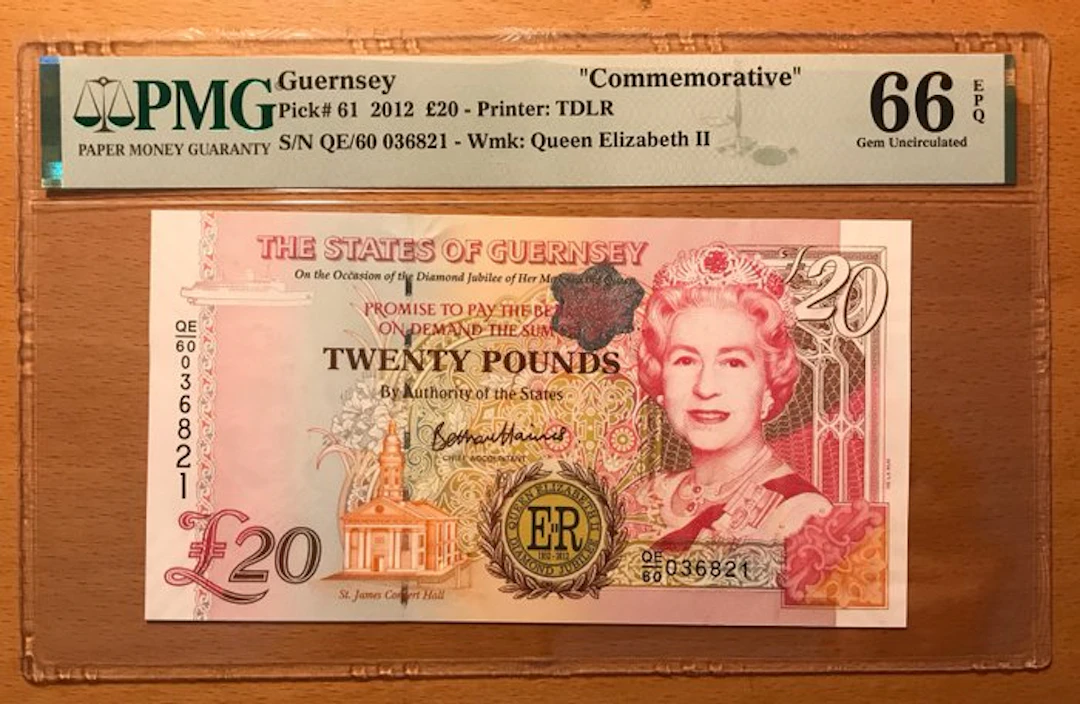 Guernsey. - 20 Pounds 2012 - Commemorative - Pick 61 (No reserve price)
