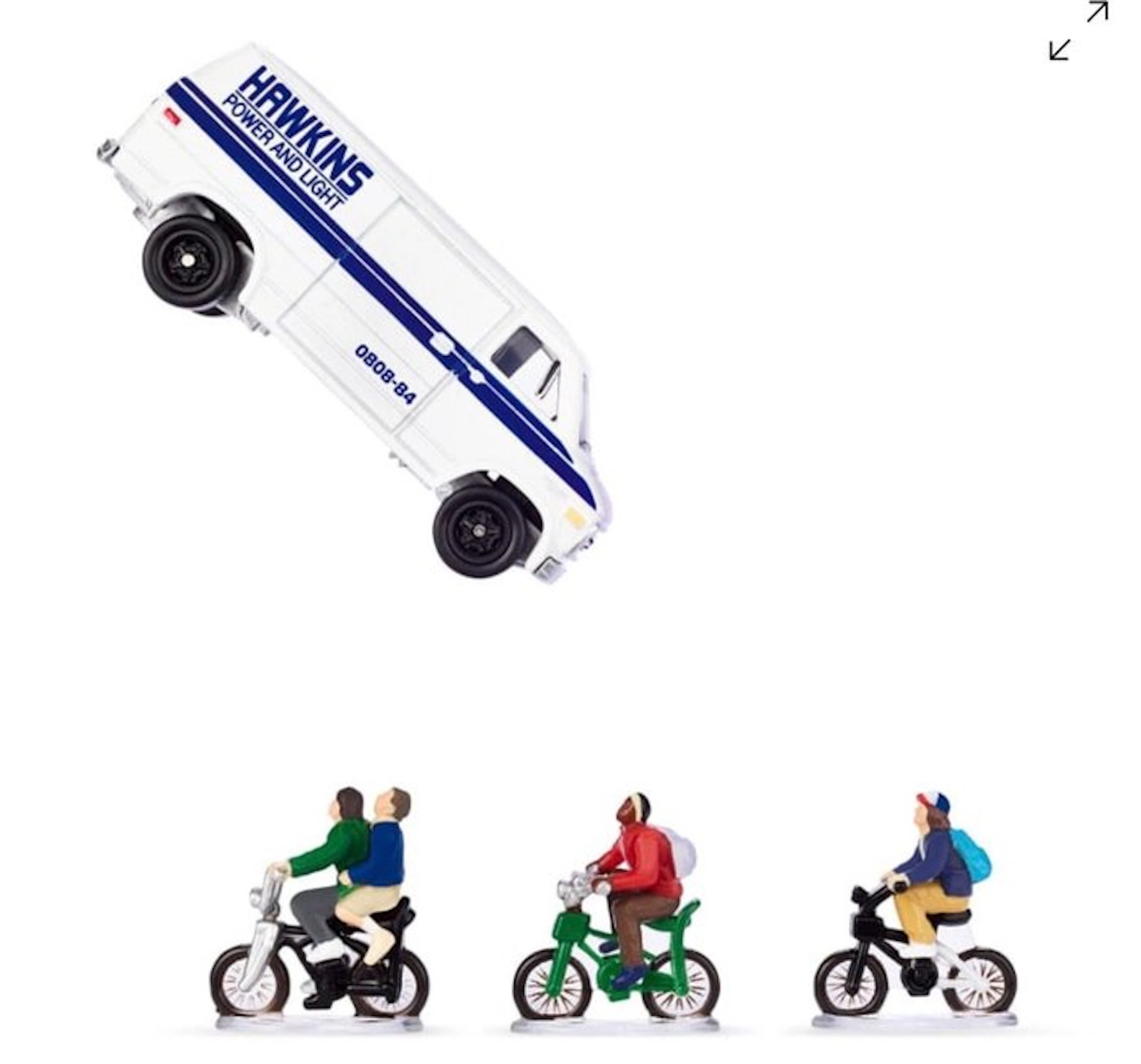 Hot Wheels 1:64 - Model car (4) - 1983 Chevy Van Hawkins...