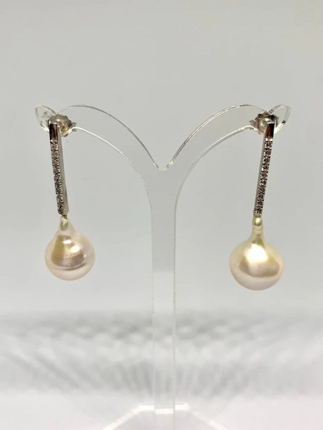 Pearl - Silver - Earrings