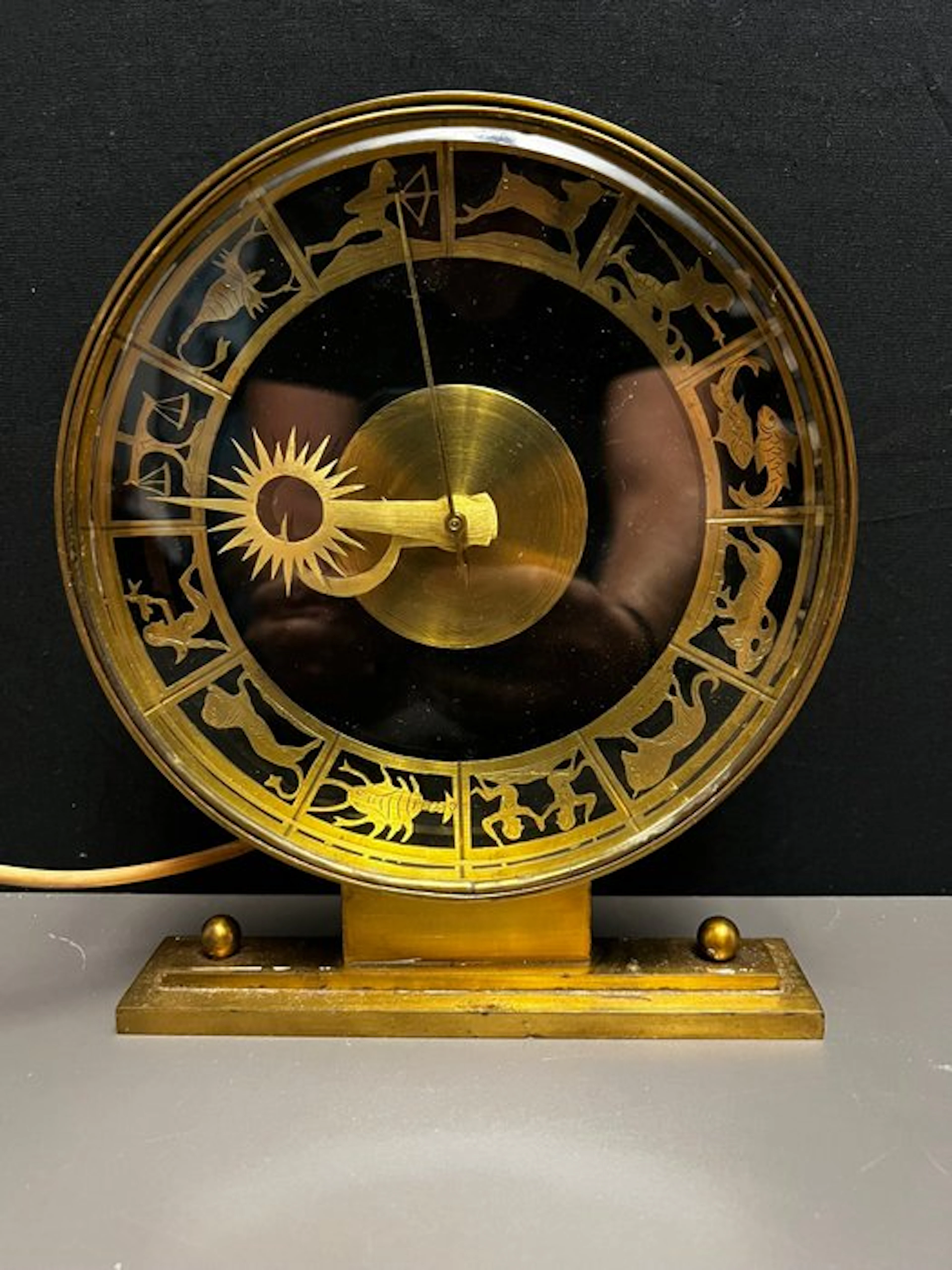Table clock - Heinrich - Art Deco - Gilt brass...