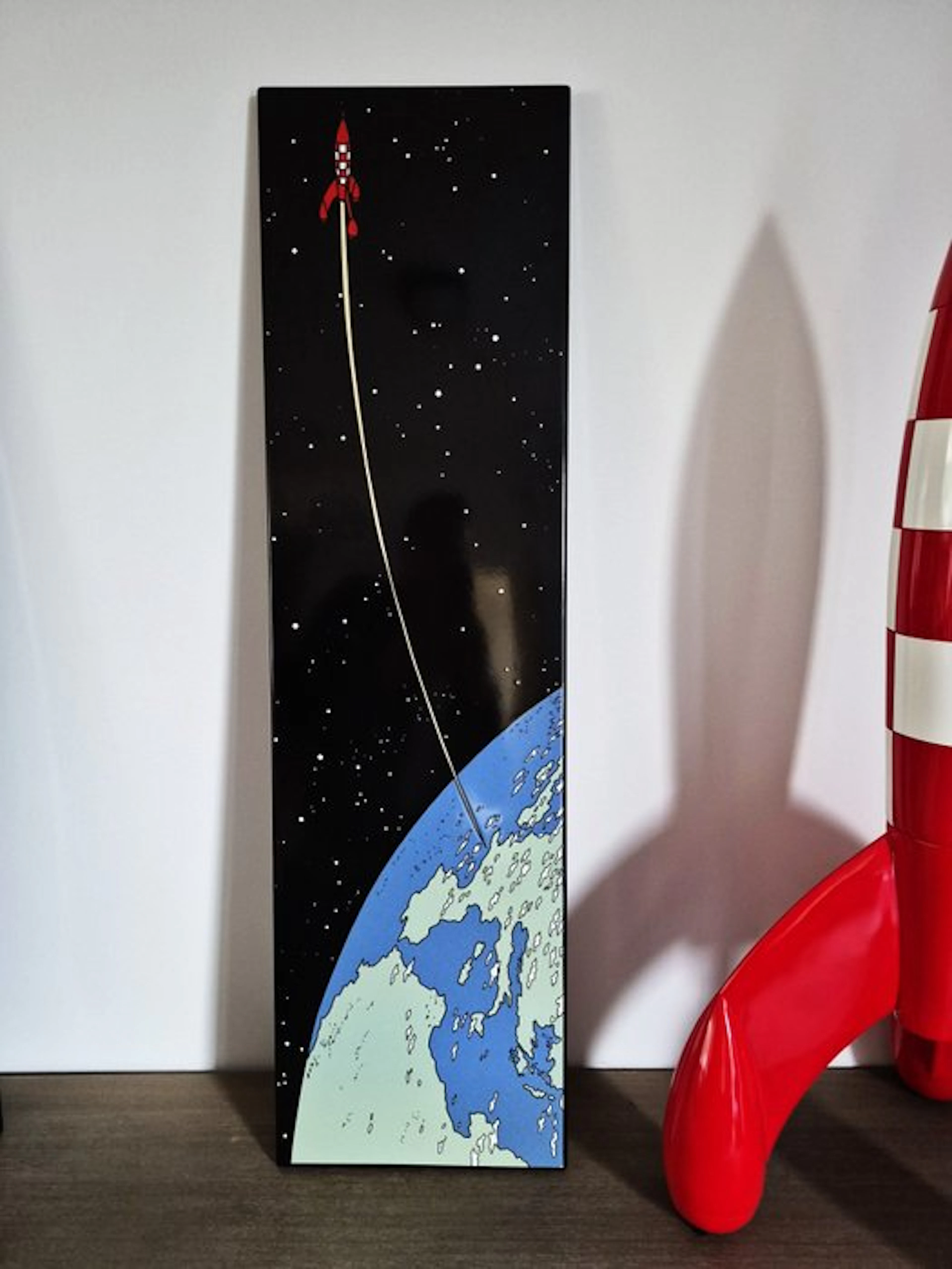 Tintin - 1 Tintin enamel sign - Belgian enamel shop: "Rocket to the