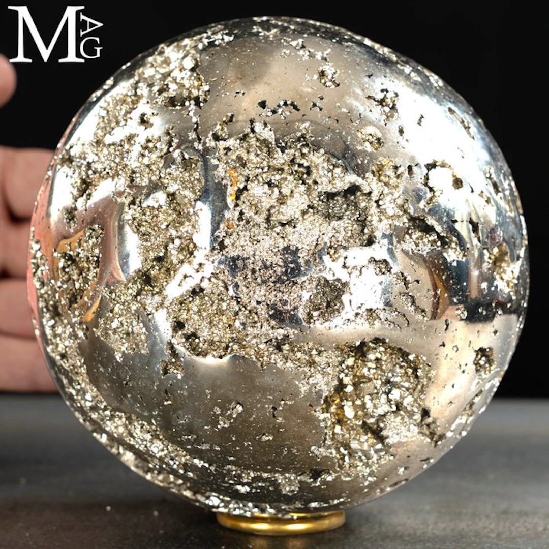 Extra Quality Large Pyrite Sphere - Huanzala Mines...