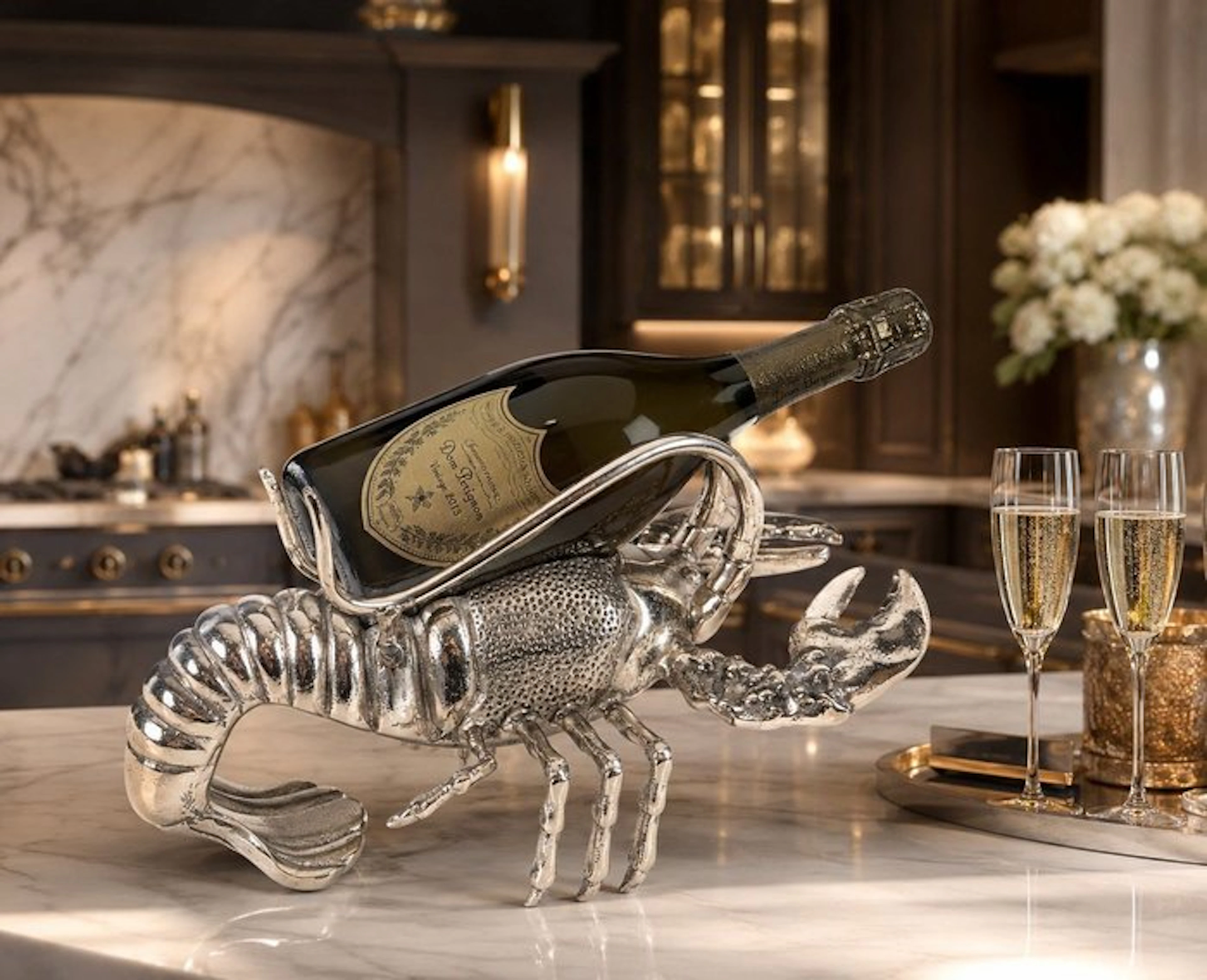 Wine rack - Aluminium - Lobster Bottle Holder