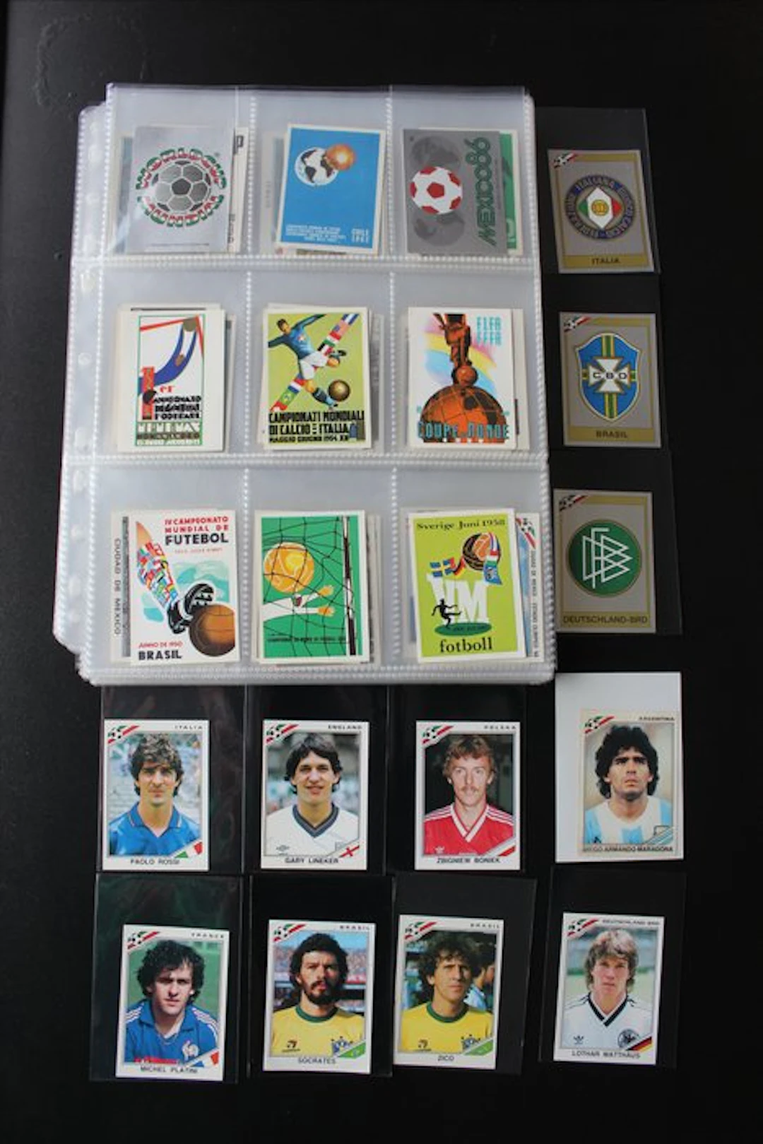 1986 Panini Ein Satz / One Set (426/427 #3 missing) World...