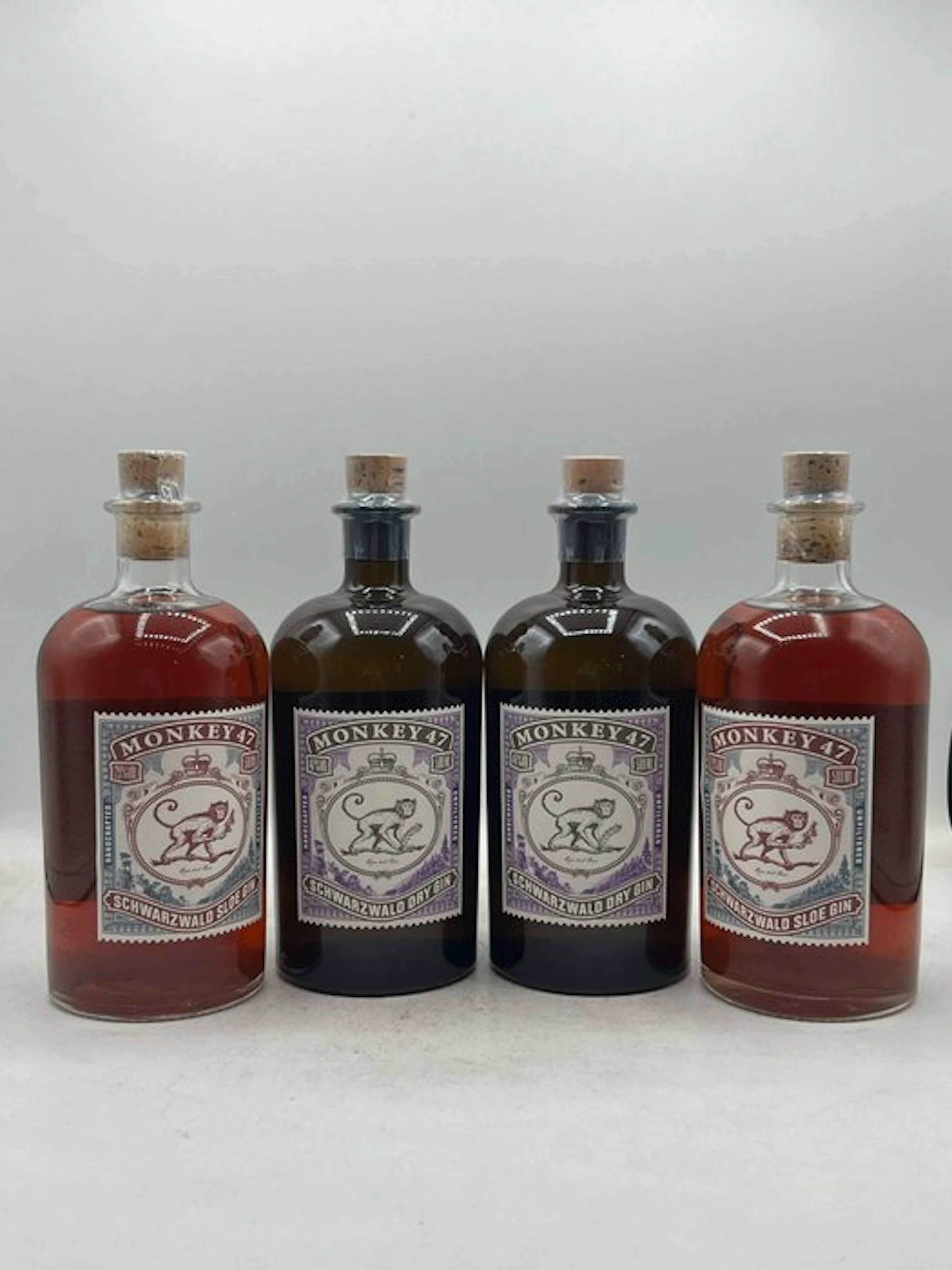 Monkey 47 - Dry Gin & Sloe Gin - 500ml - 4 bottles