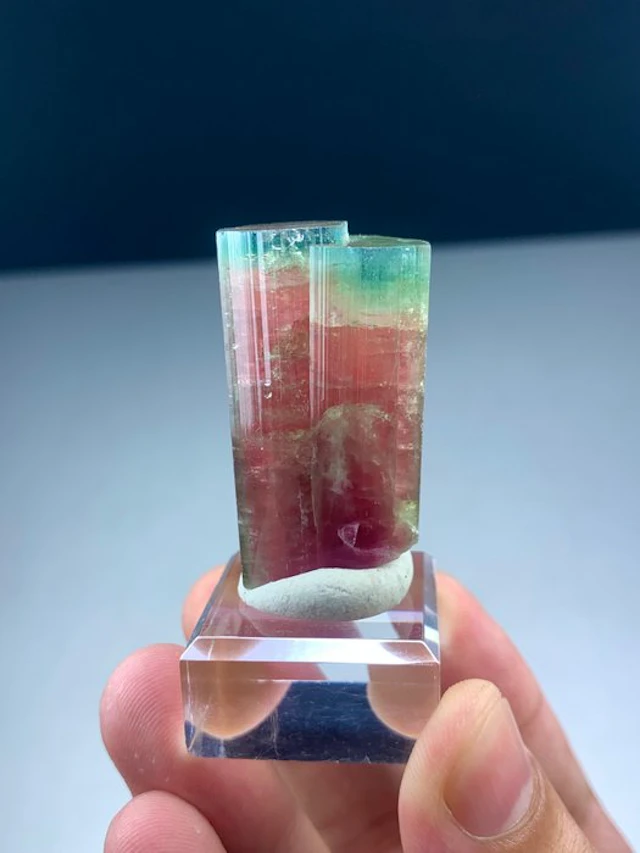 Bicolour tourmaline Crystal- 29 g - (1)