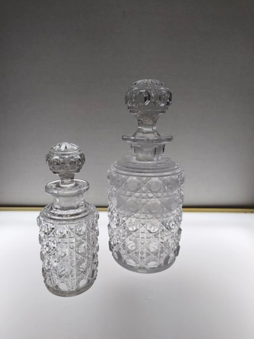 Baccarat - Perfume flask (2) - Model: Diamonds and Gemstones - Crystal