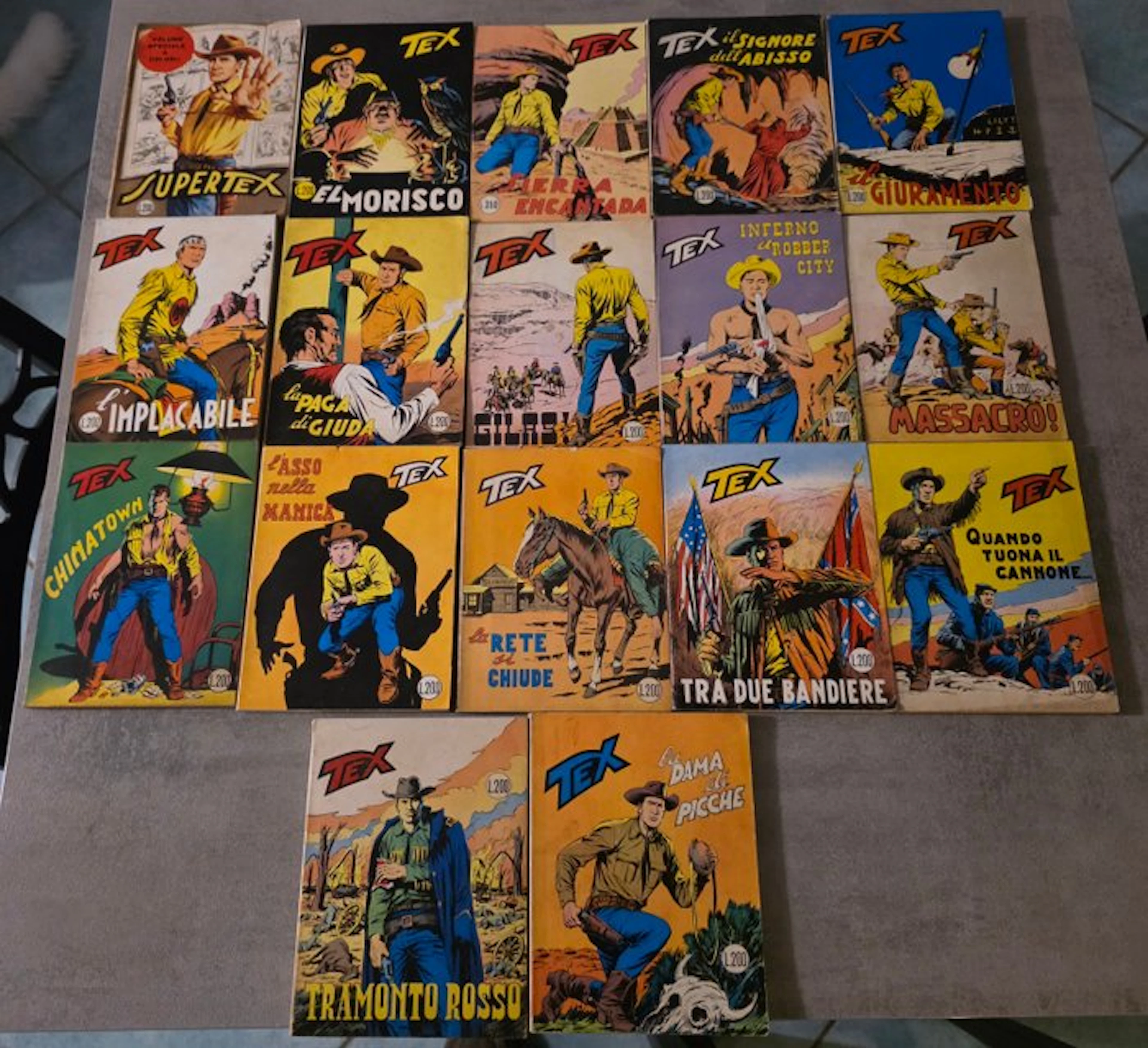 Tex nn. 100/199 - quasi tutti prima edizione - Sequenza...