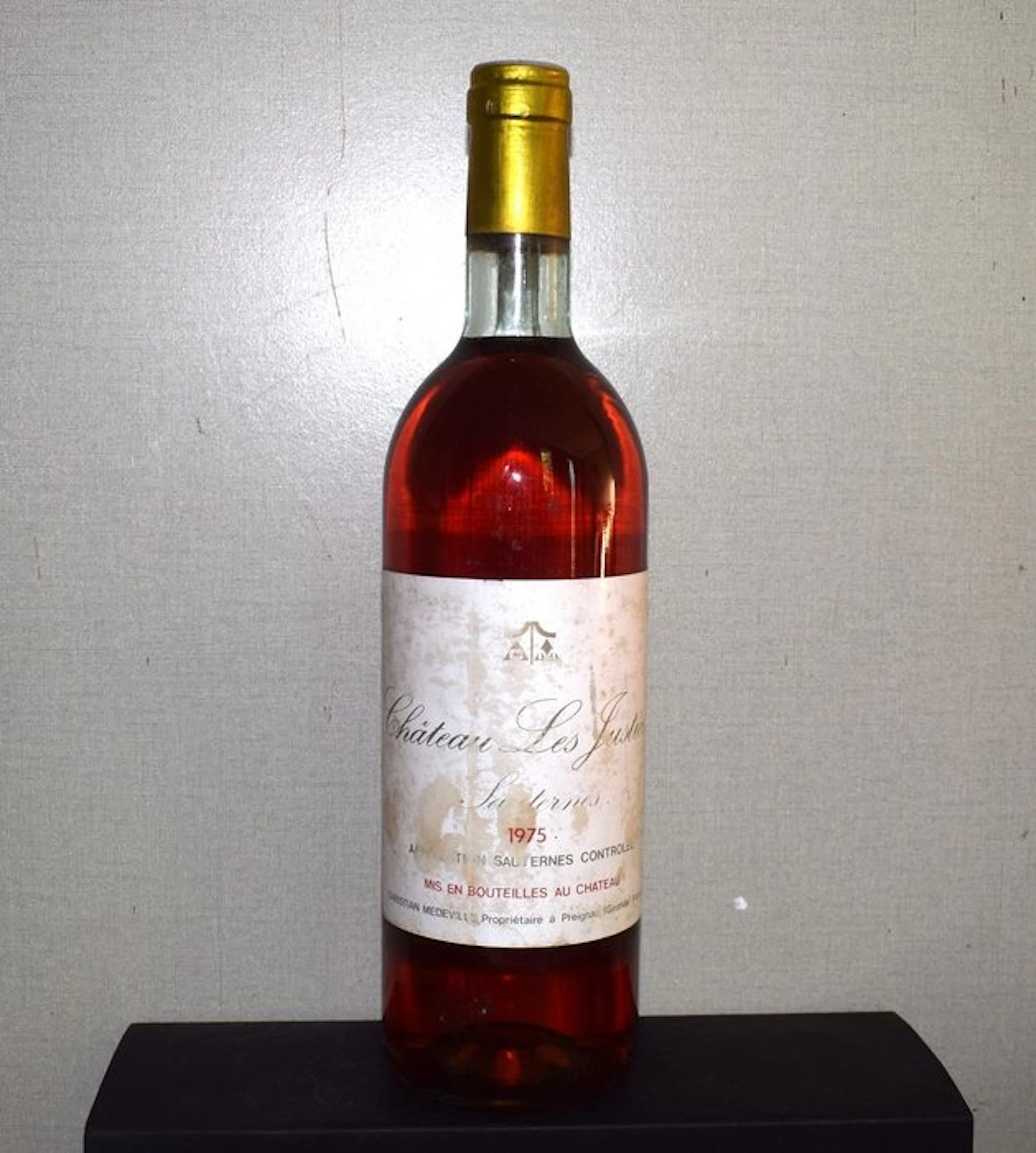 1975 Château Les Justices - Sauternes 1er Grand Cru Classé - 1 Bottle (0.75L)