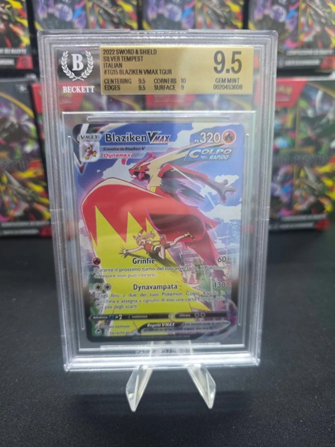 Pokémon - 1 Graded card - Blaziken VMAX TG15 Foil