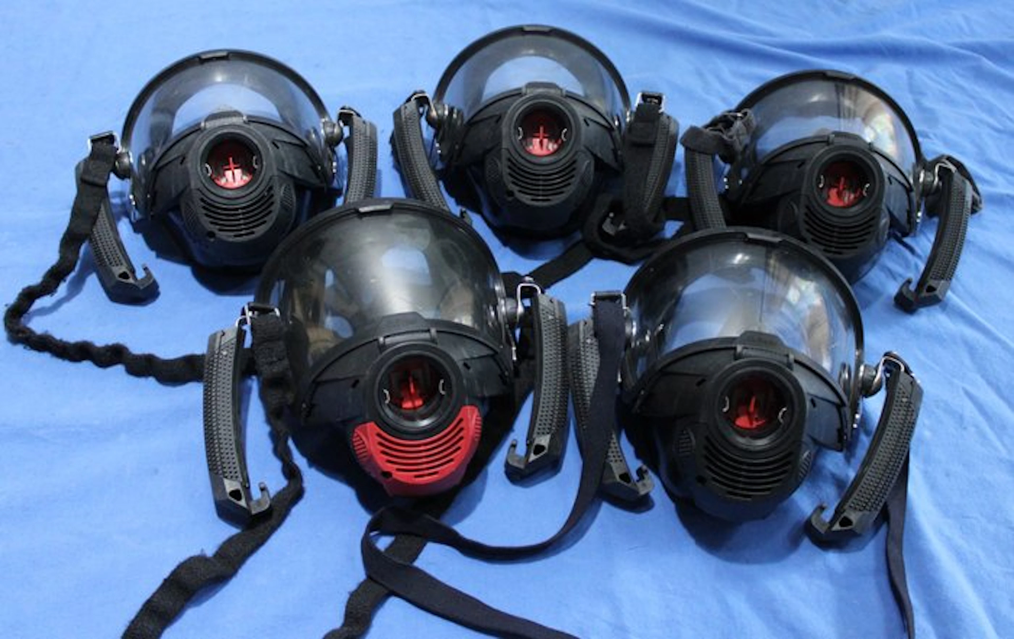 Netherlands - 5 FPS 7000 Full Face Masks - Fire Department - Military equipment