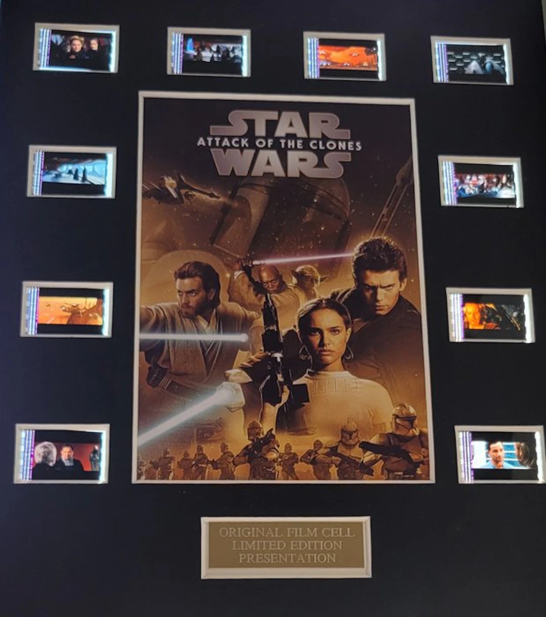 Star Wars Episode II: Attack of the Clones - Framed Film Cell Display with COA