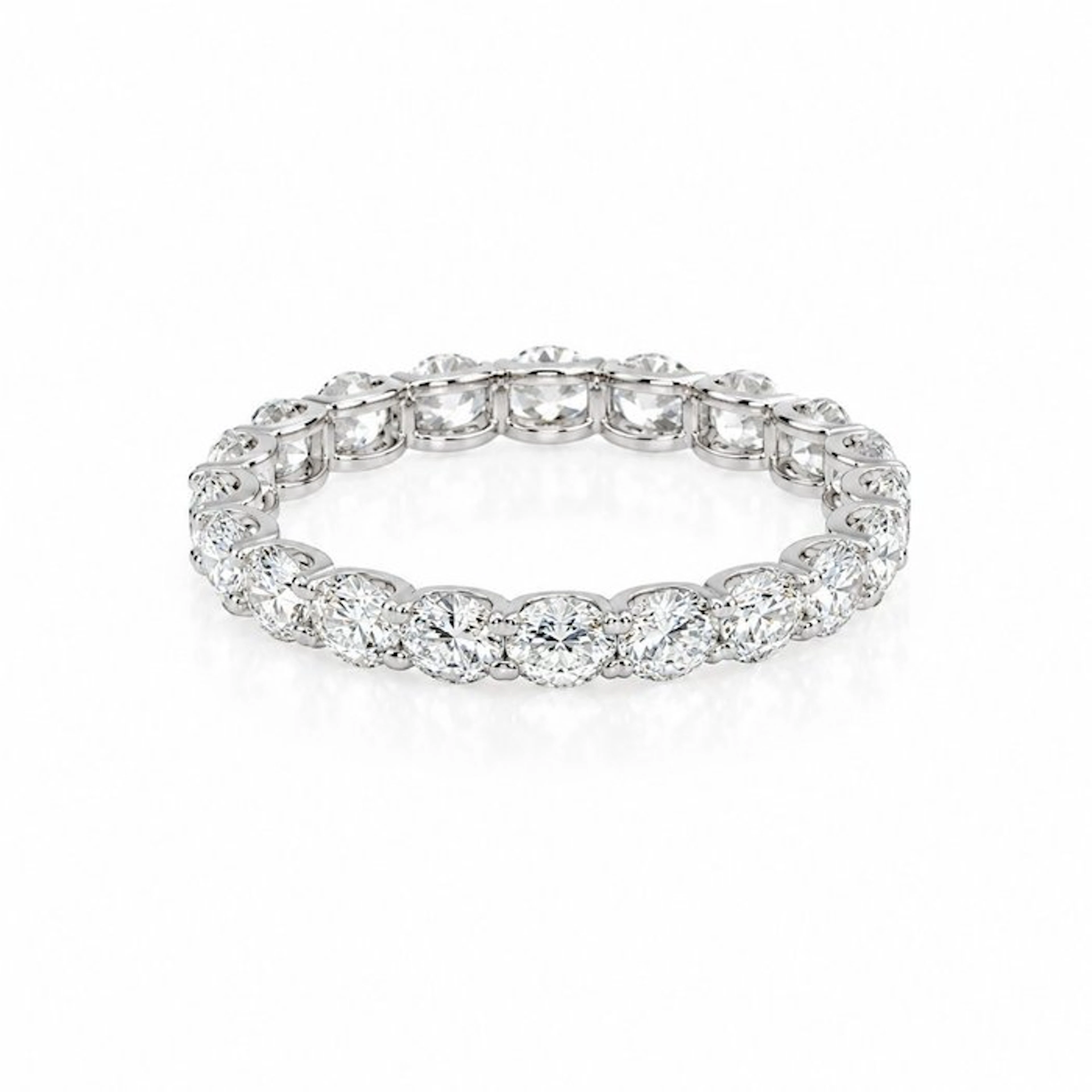 No reserve price - Ring - 14 kt. White gold - 2.10ct. tw. Diamond (Lab-grown)