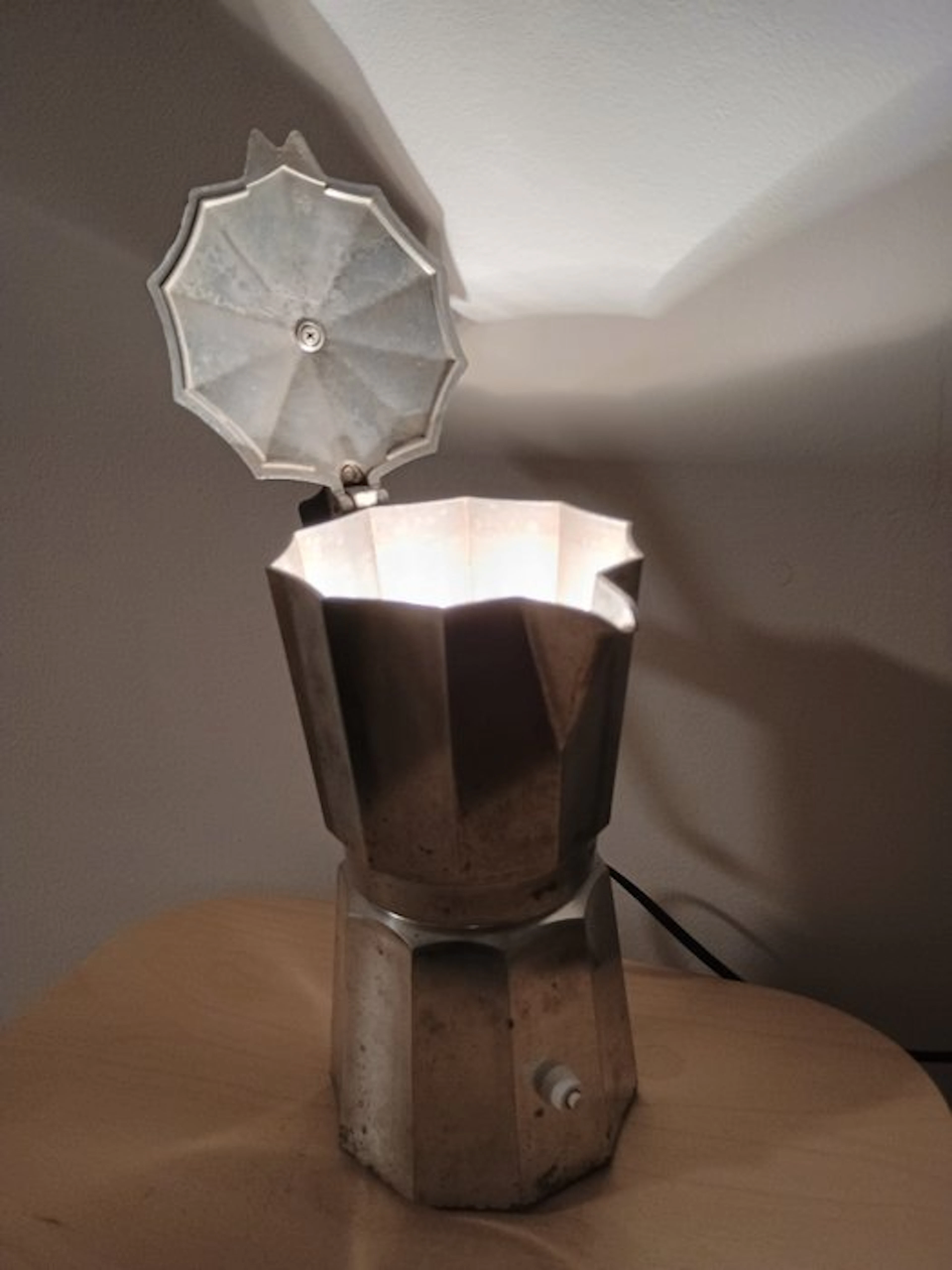 Table lamp - Aluminium - Espresso coffee machine lamp