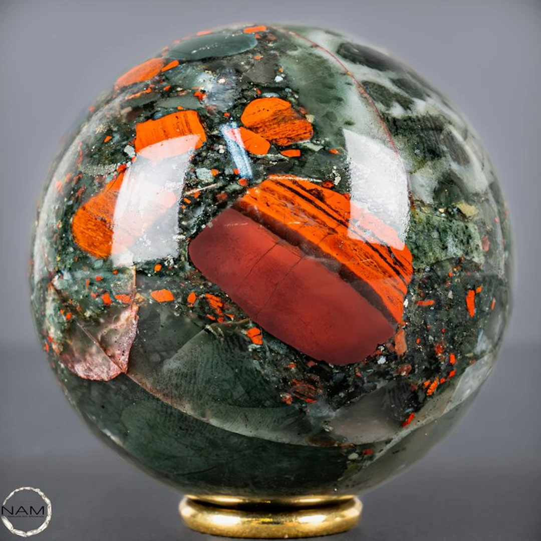 Very Rare First Quality Dragon Blood Jasper Sphere from Africa- 510.11 g