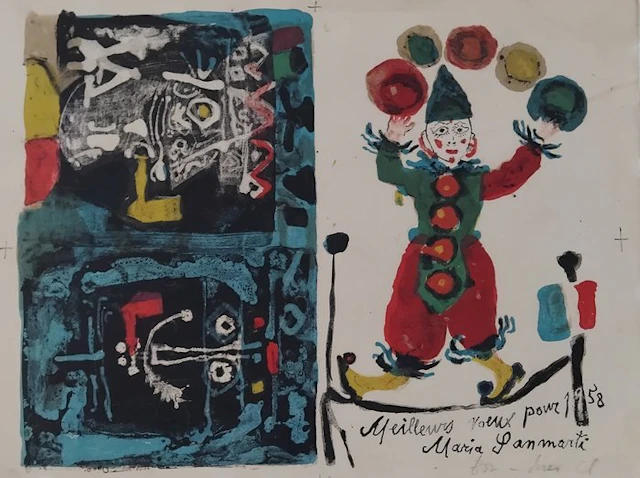 Antoni Clavé (1913-2005) - Christmas card
