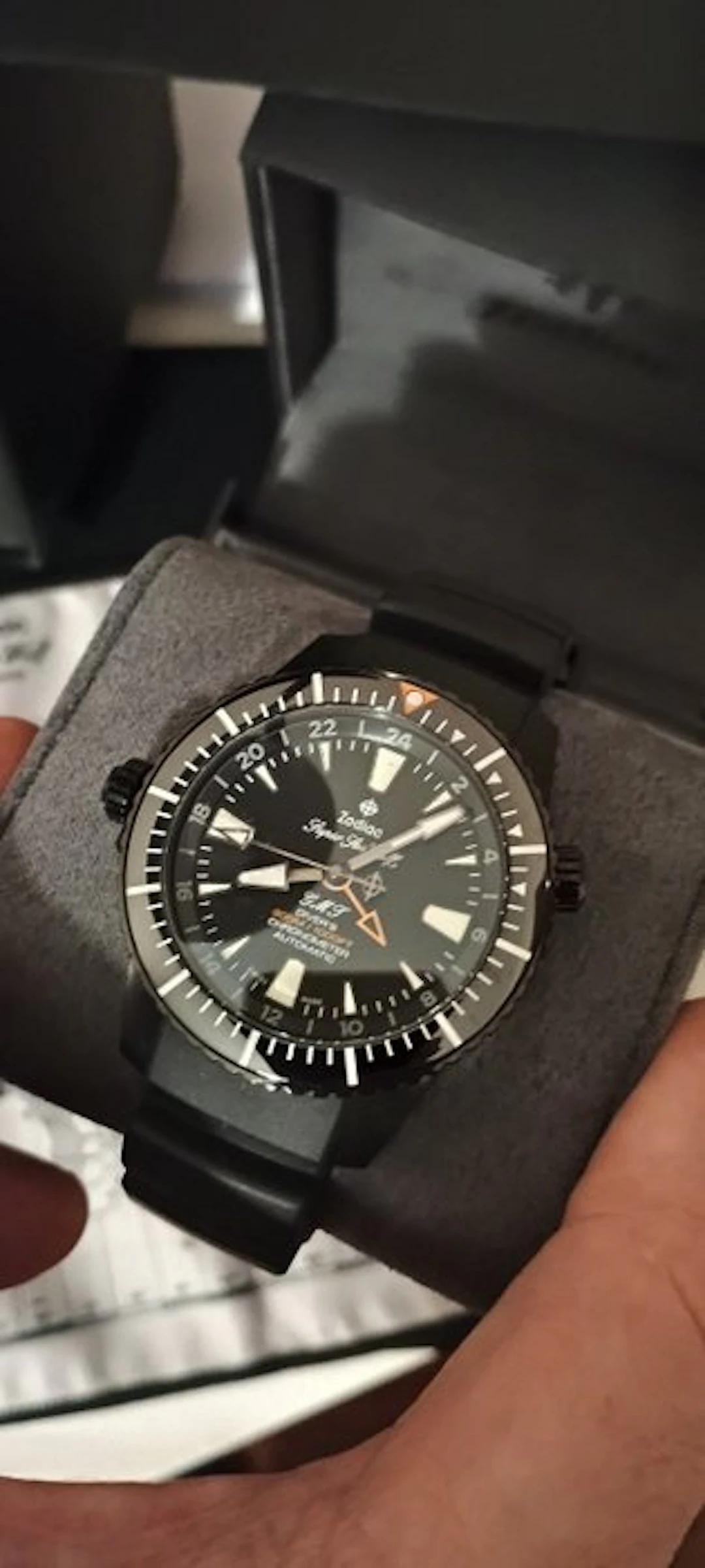 Zodiac - Zodiac Super Sea Wolf GMT Lefty Diver Automatico...
