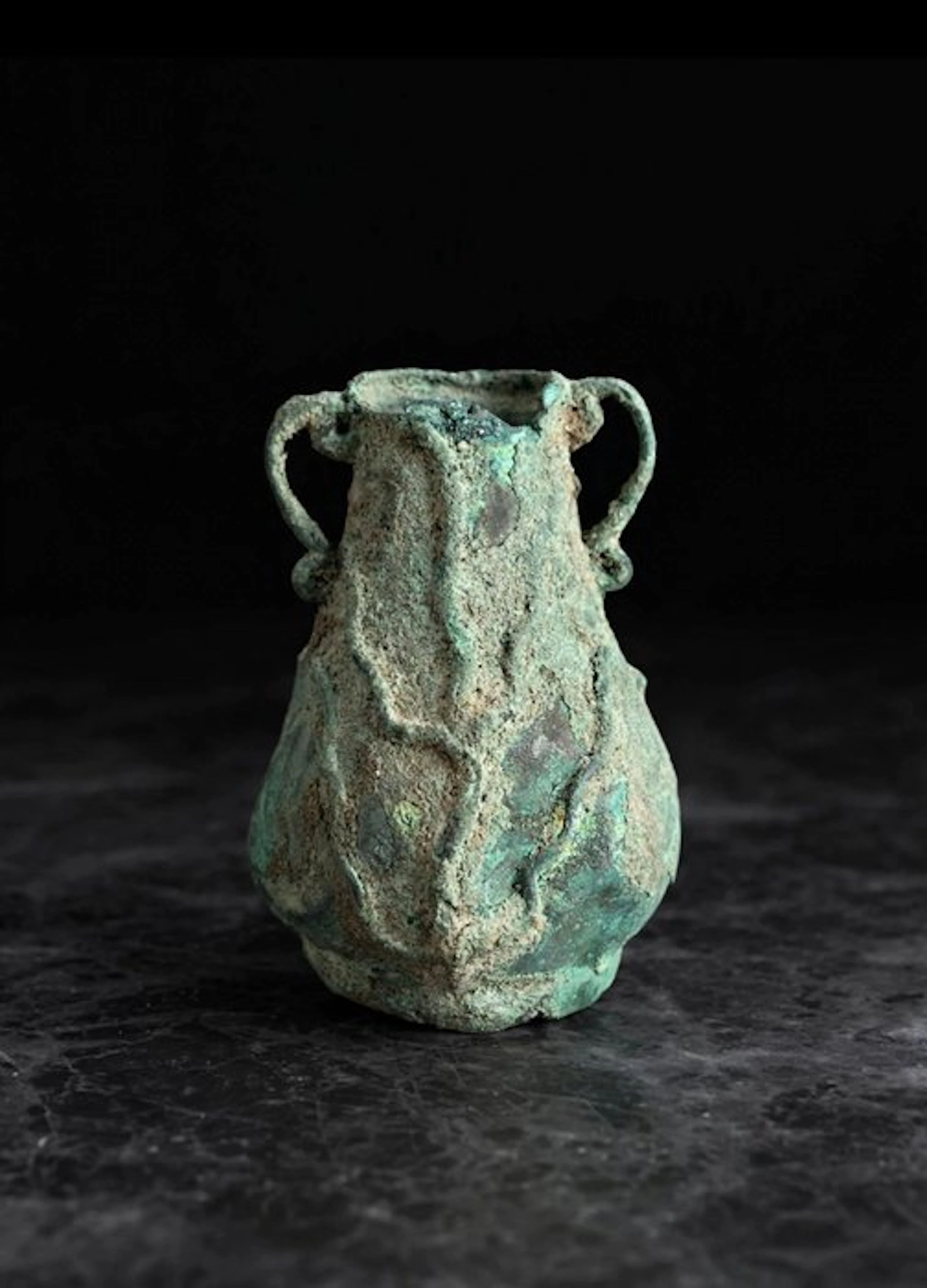 Ancient (?) Possibly Western Asiatic Bronze Vessel with...
