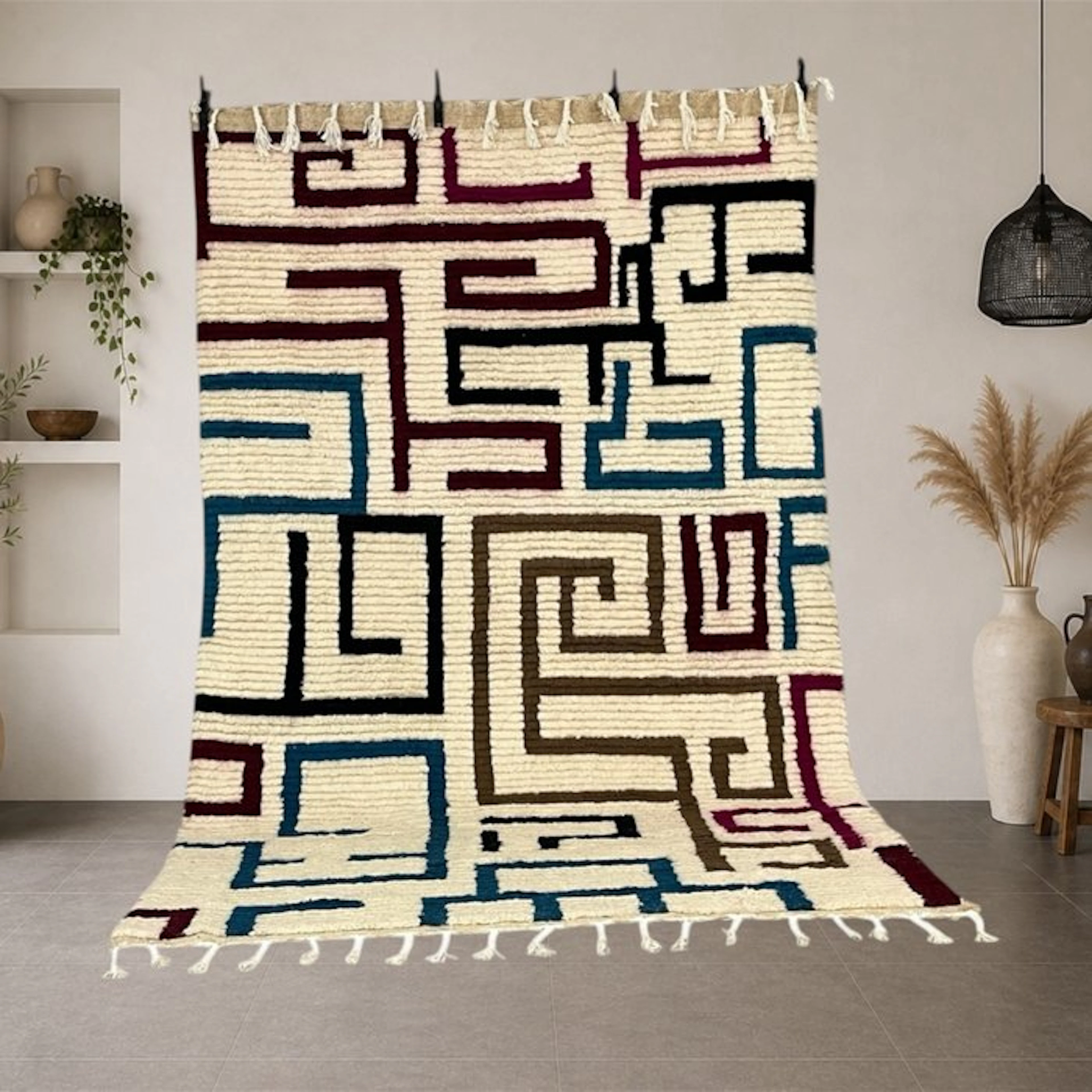 Berber, Contemporary Azilal rug – Vibrant colors - Carpet - 251 cm - 157 cm