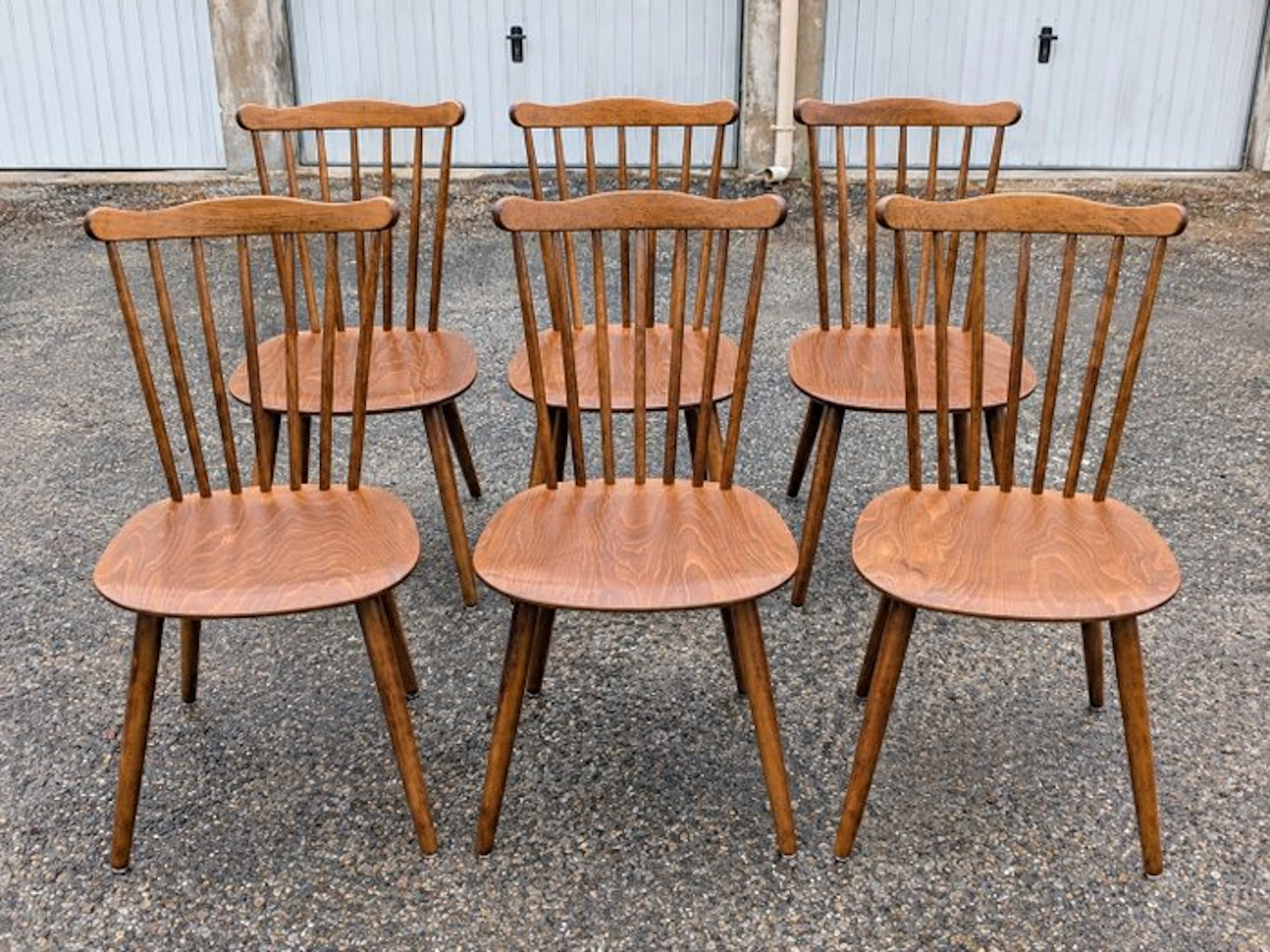 Baumann - Chair - Beech - Set of six chairs