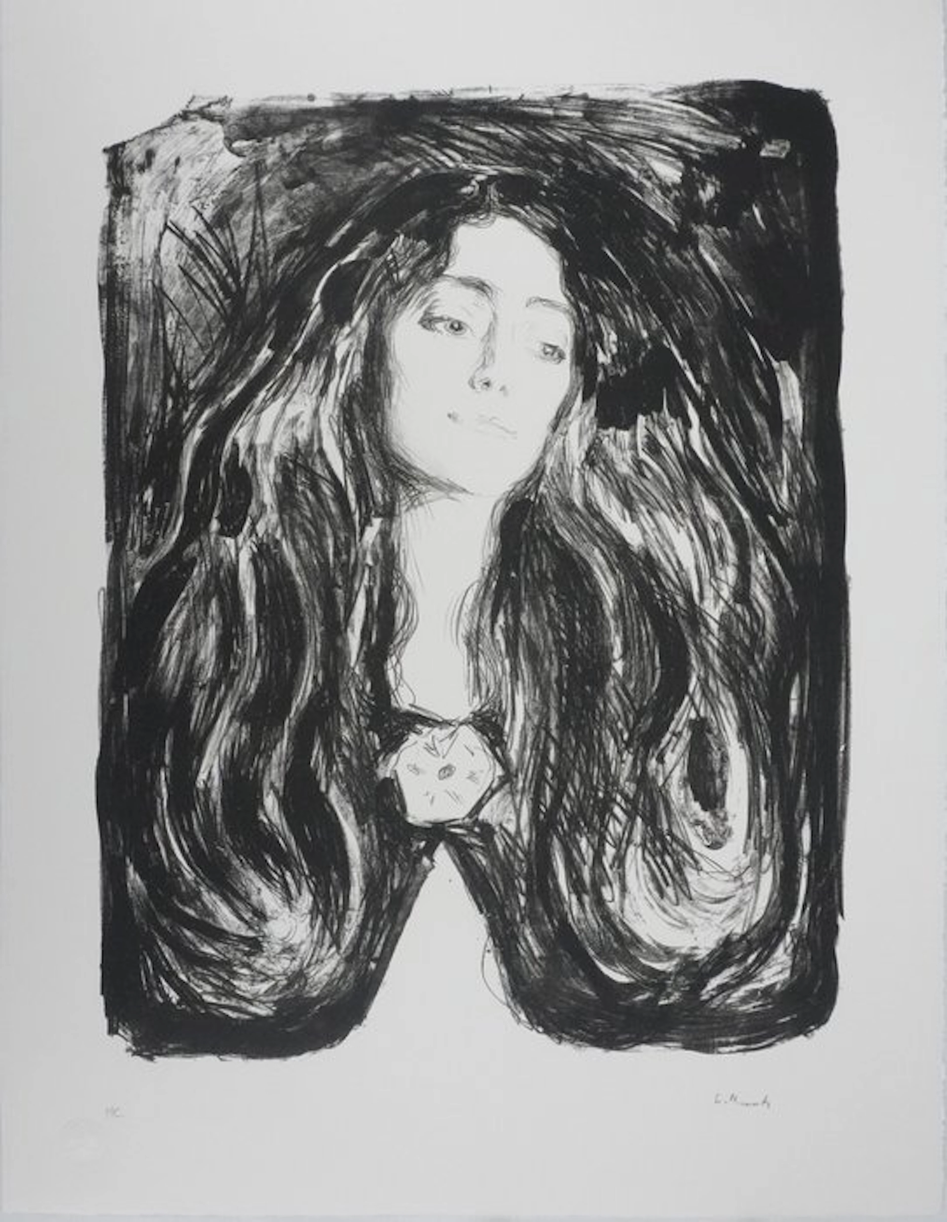 Edvard Munch (1863-1944) - Broche, Eva Mudocci
