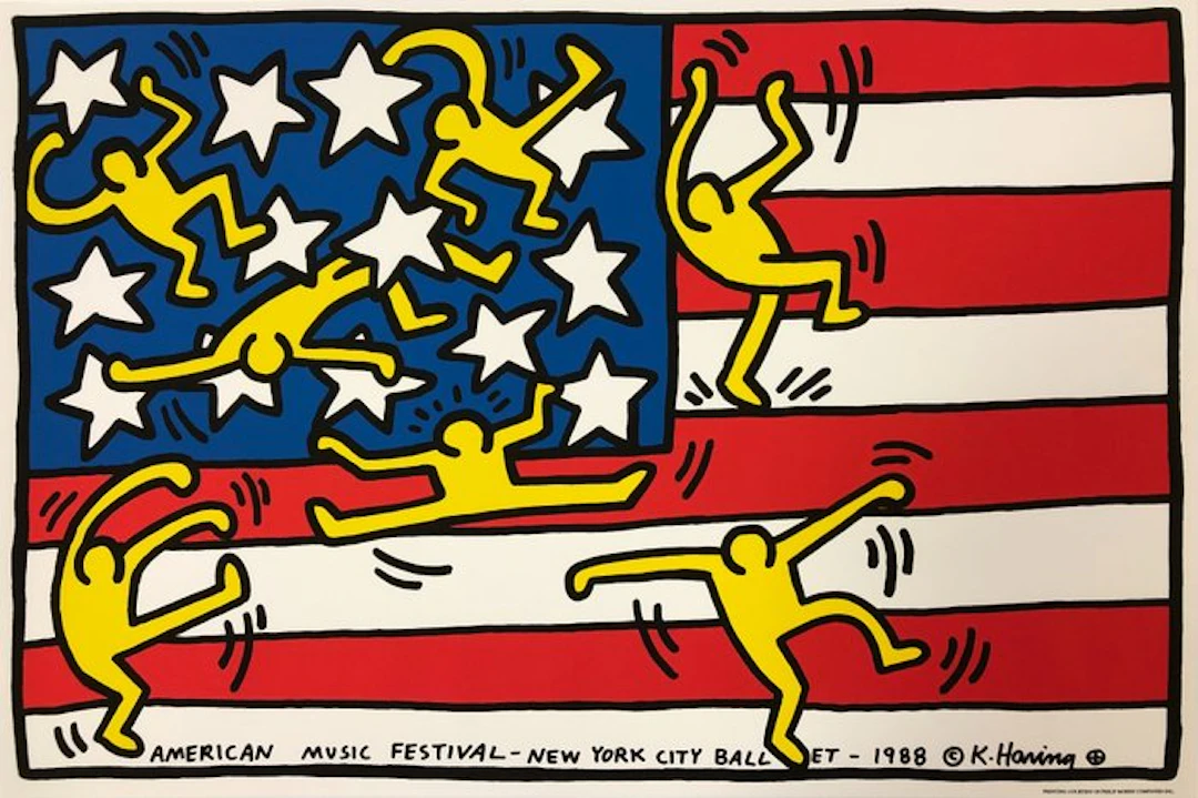 Keith Haring (after) - America Music Festival - New York City Ballet - 1990s