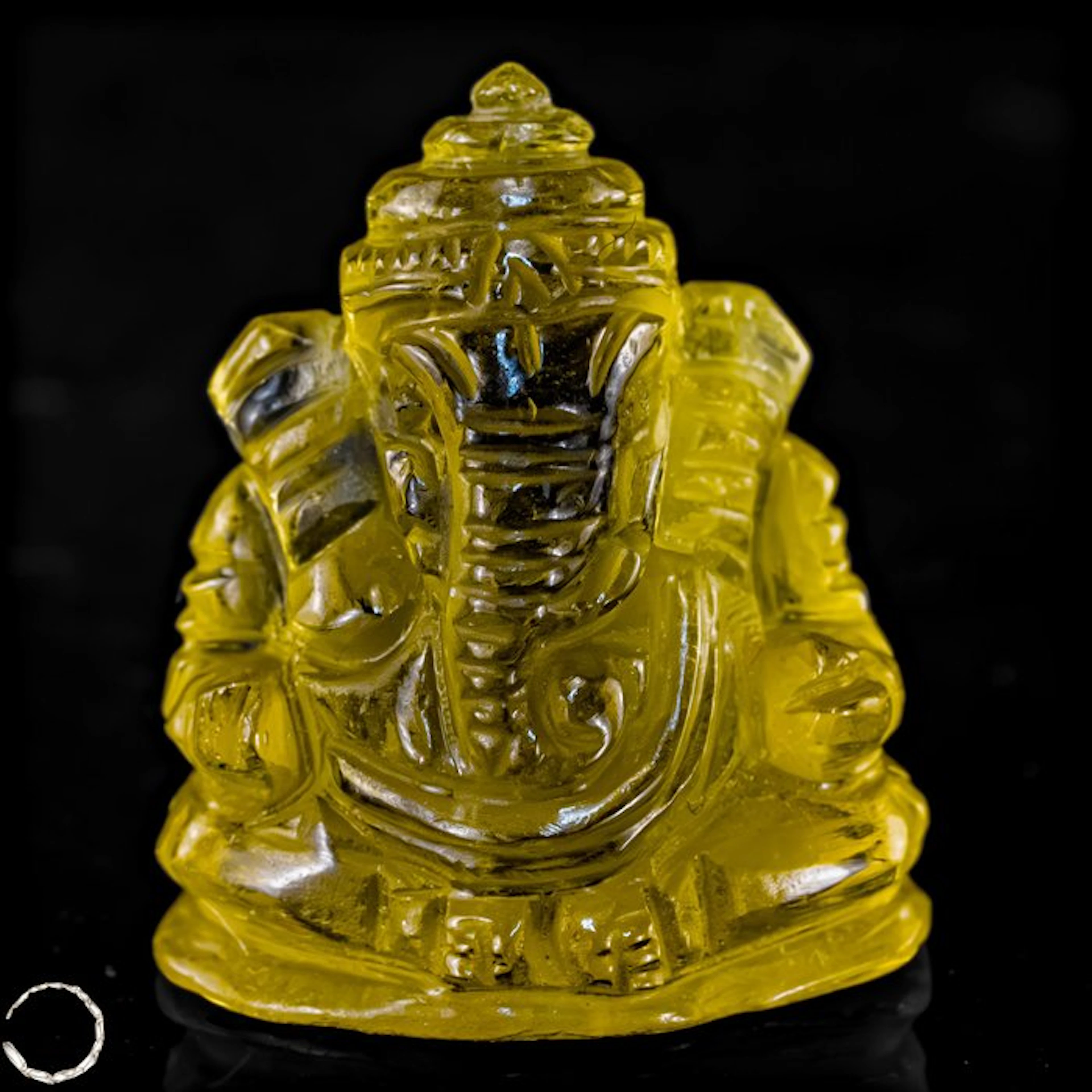 Heliodor-Ganesha – Golden Radiance, Wisdom and New Beginning 31.05 ct- 6.21 g