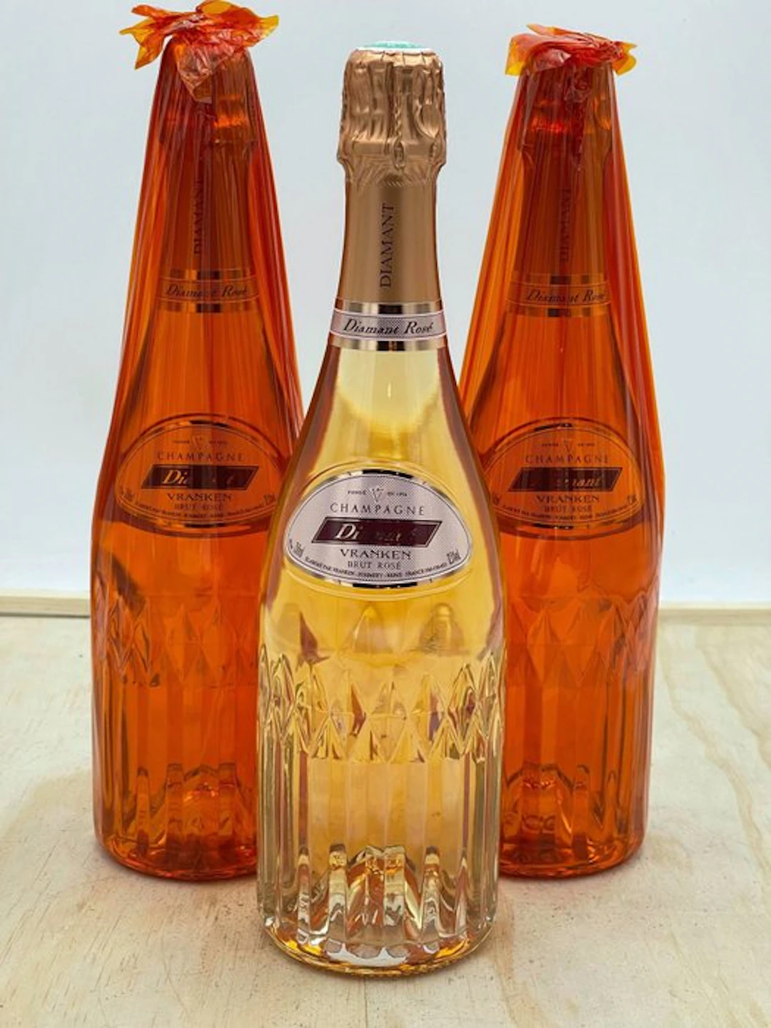 Vranken, Cuvée Diamant Brut - Champagne Rosé - 3 Bottles (0.75L)
