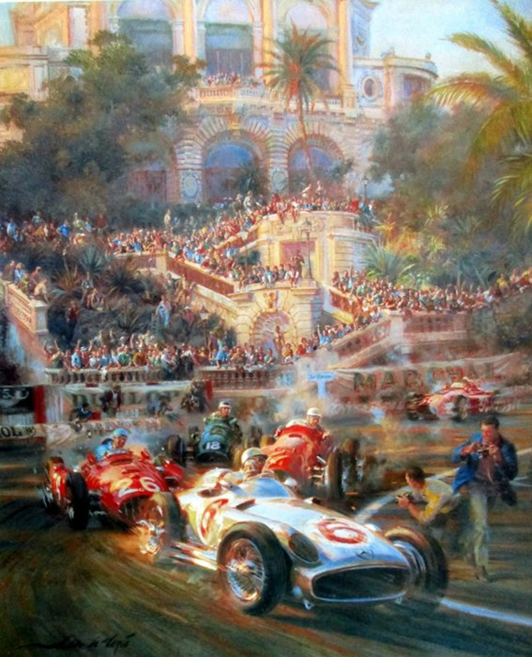 Mercedes-Benz W196 #6 Stirling Moss - Monaco Grand Prix...
