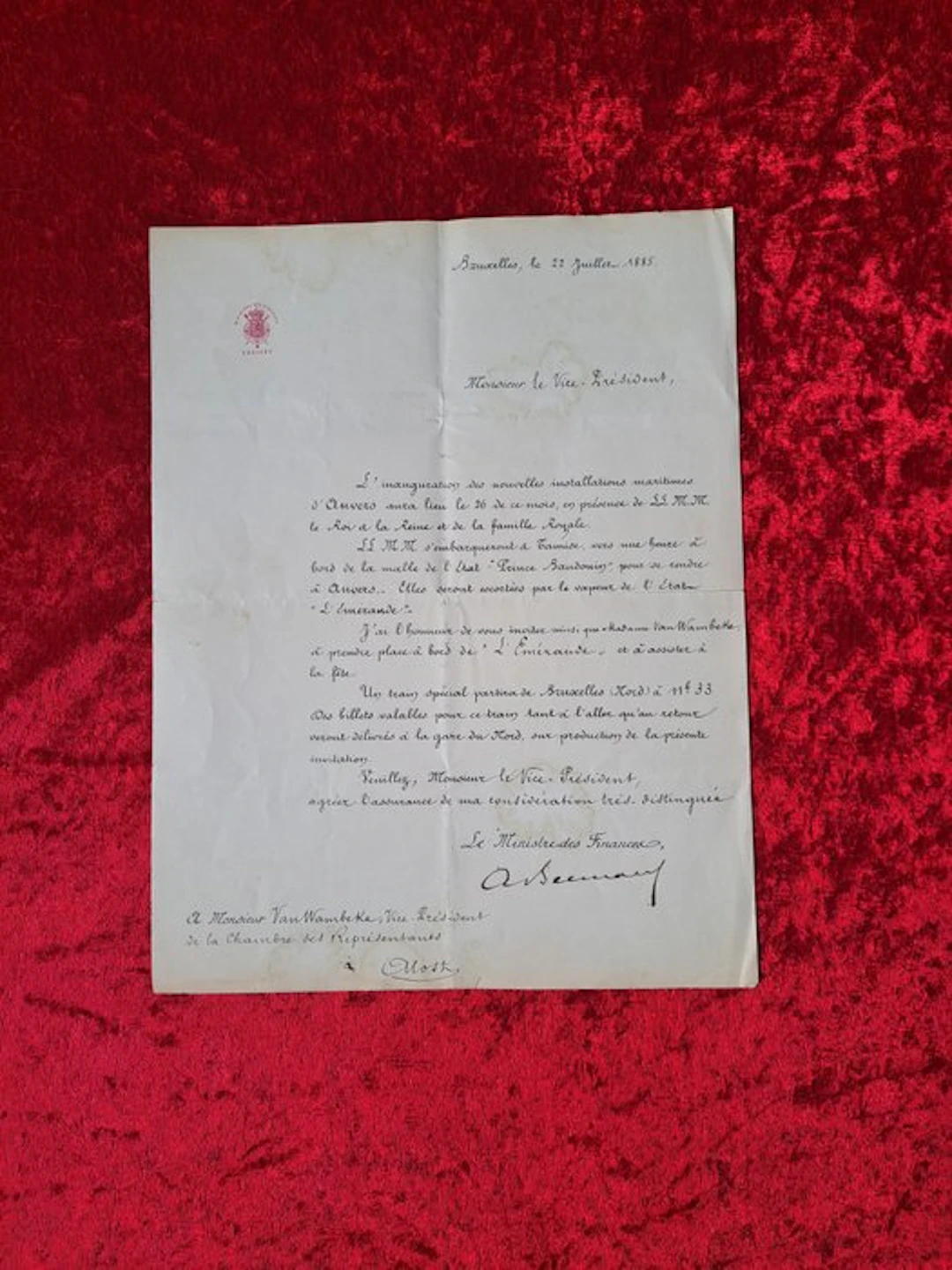 Auguste Beernaert (1829-1912) [Prix Nobel de la Paix...