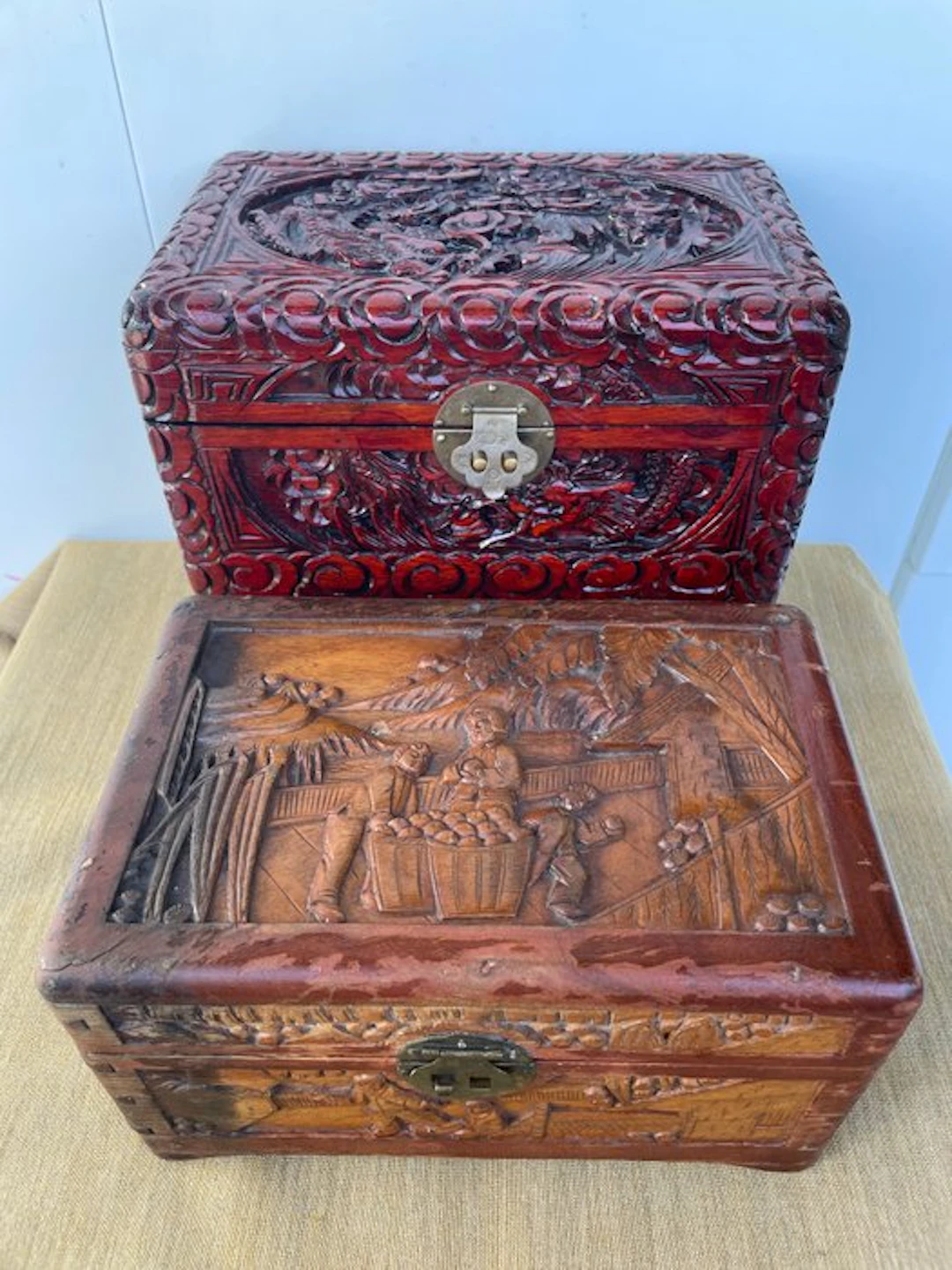 Jewellery box (2) - Vintage - Wood