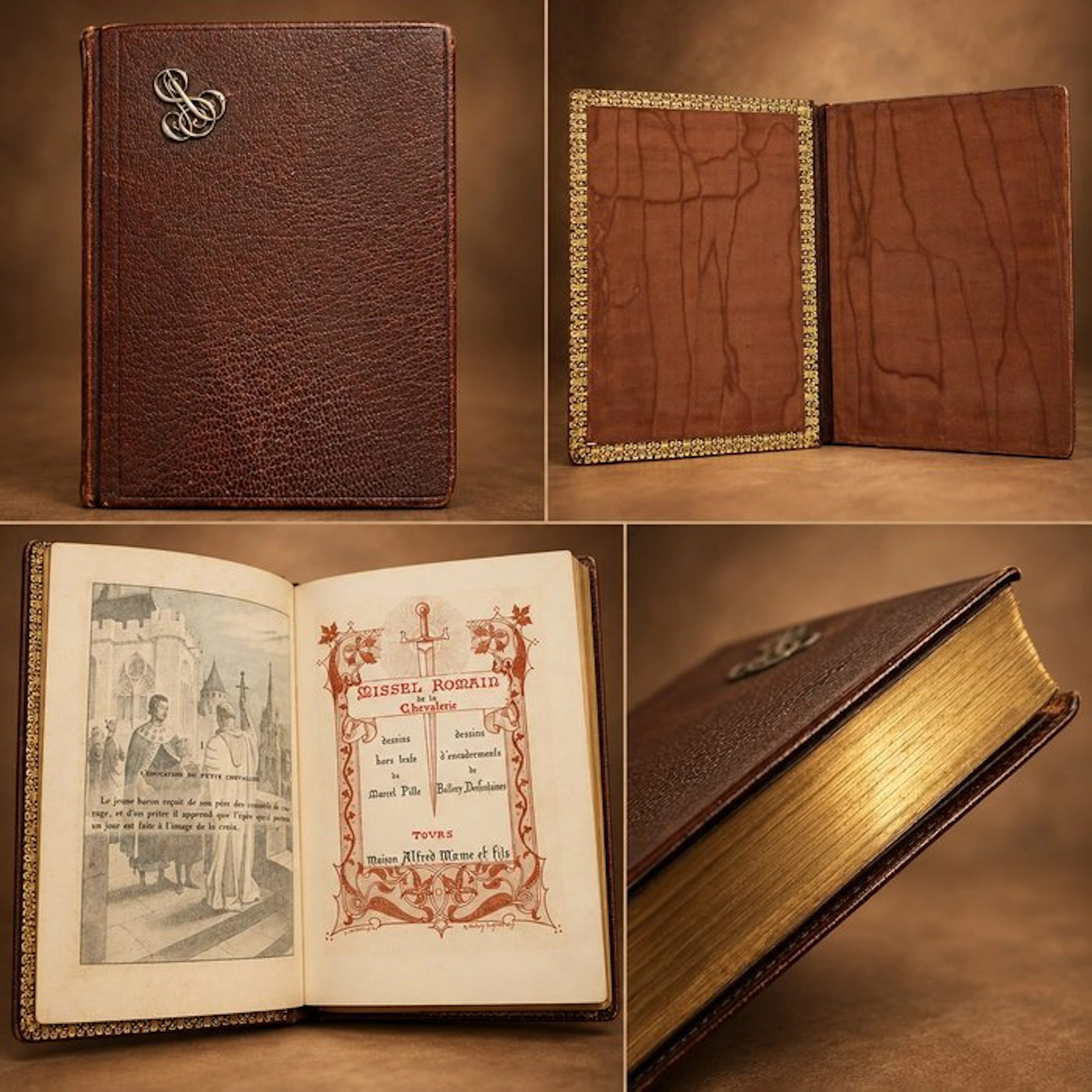 Marcel Pille; Billery Desfontaines - Missel romain de la Chevalerie - 1902