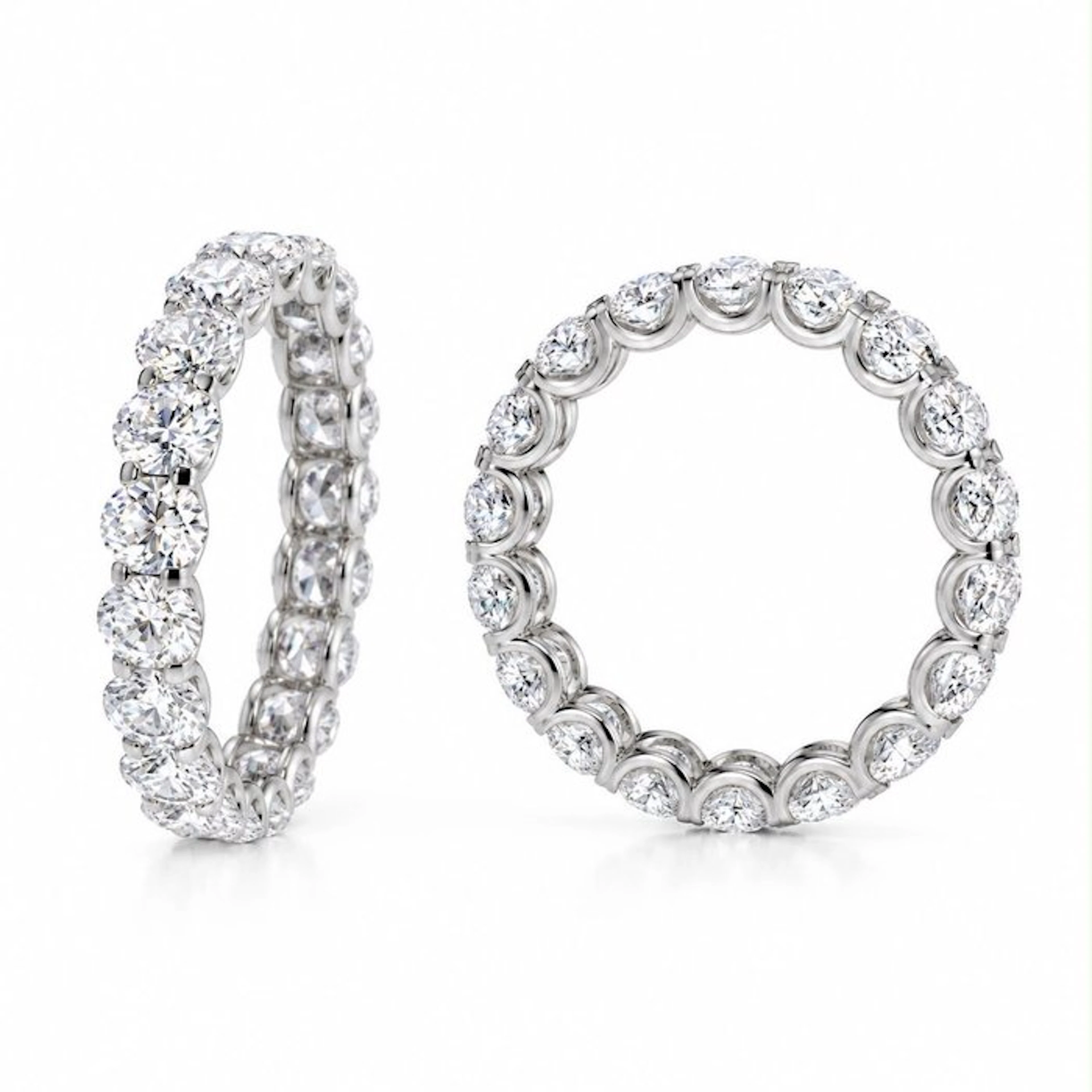 No reserve price - Ring - 14 kt. White gold - 2.00ct. tw. Diamond (Lab-grown)