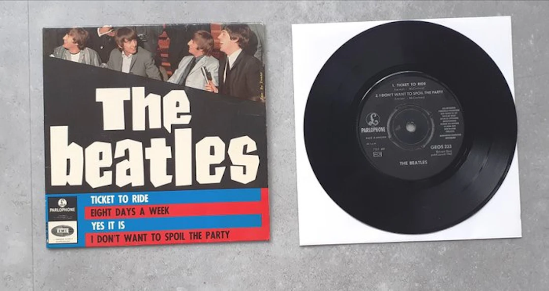 Beatles - Ticket To Ride EP - The very rare Swedish EP...