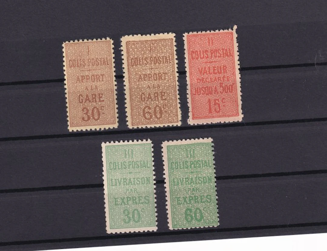 France 1919/1923 - Postal parcels, complete set - Yvert n°28/32
