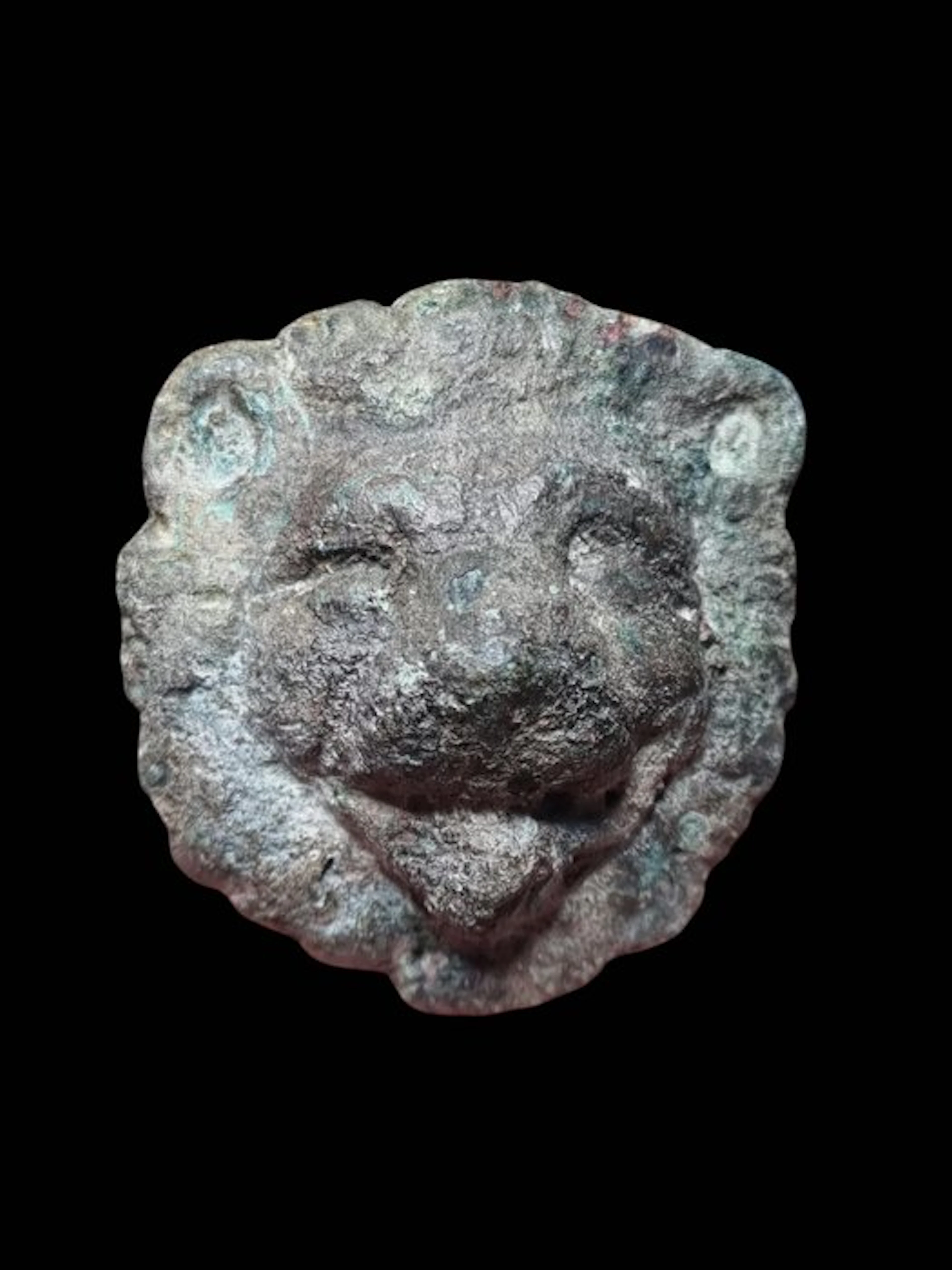 Ancient Roman Bronze Stunning and Rare Fountain Lion Ornament (No