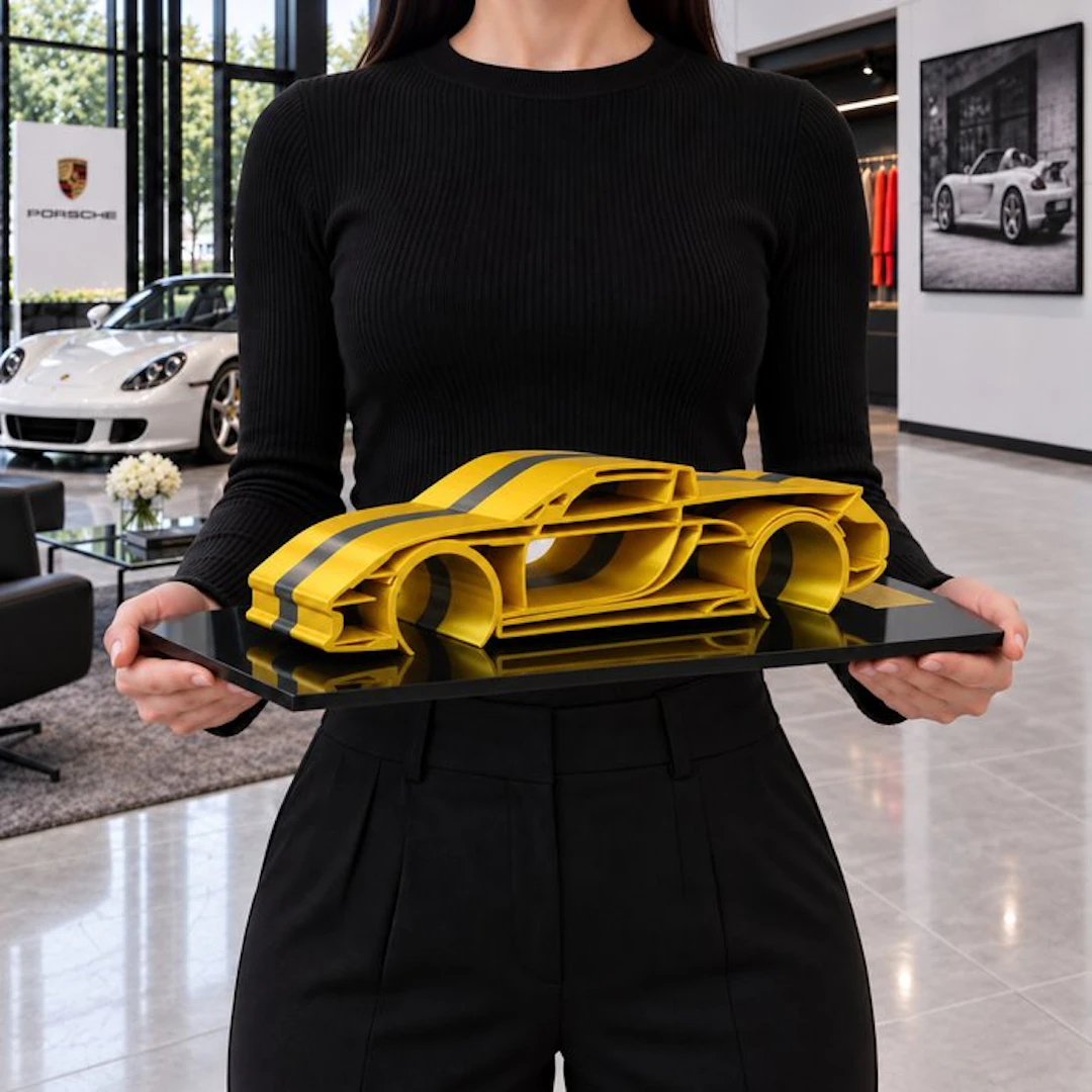Porsche Carrera GT "Gold & Black" - 1/12 Scale - XXL Car...