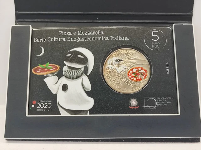 Italy. 5 Euro 2020 "Pizza e Mozzarella" (No reserve price)