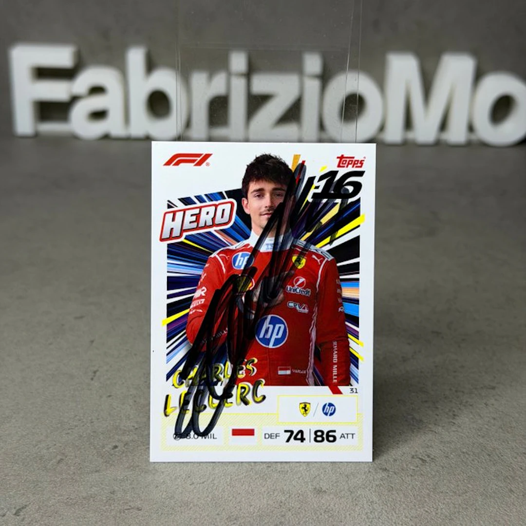 Ferrari - Topps 31 Hero Charles Leclerc Signed - Charles...
