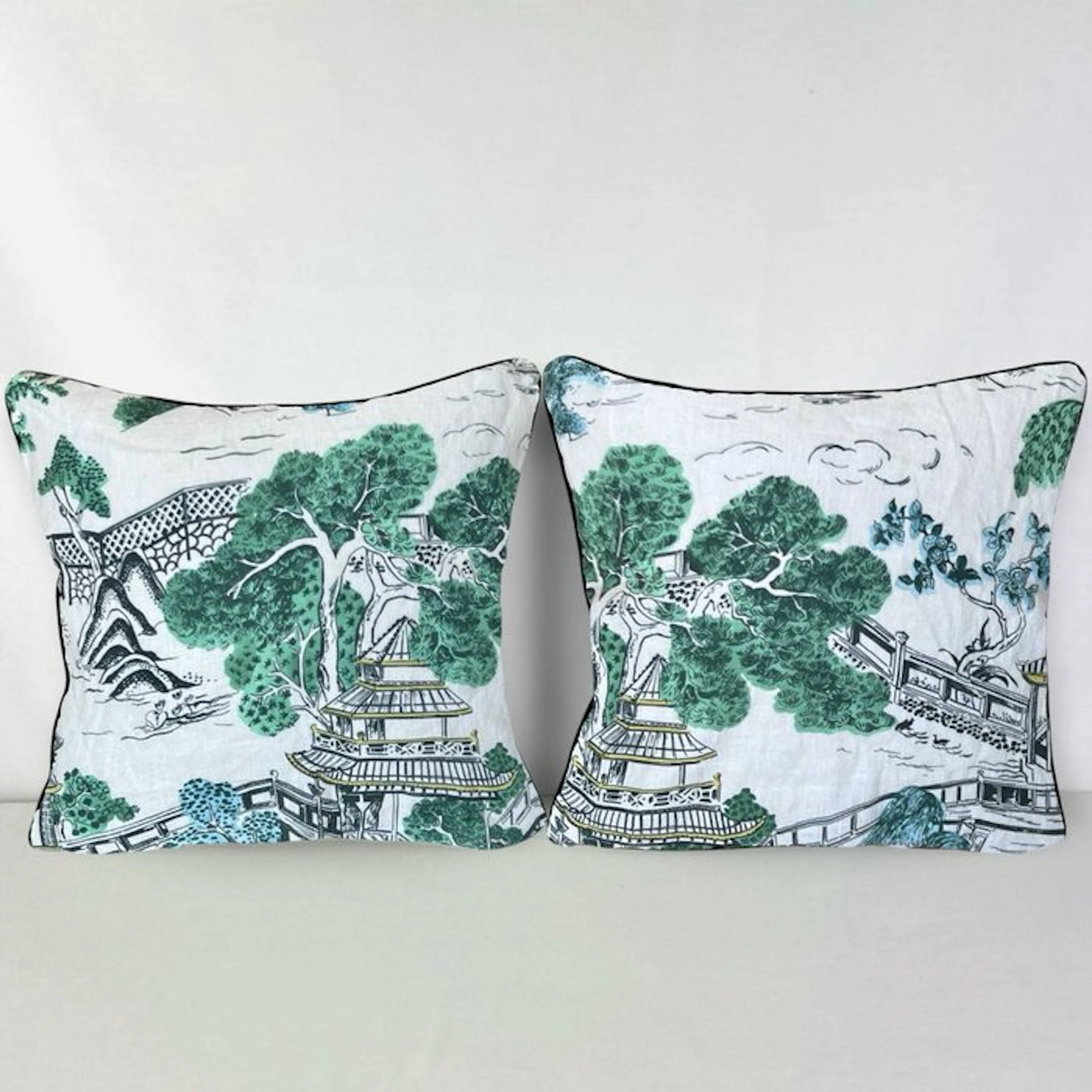 Manuel Canovas - New pair of cushions made with Manuel Canovas fabric - Cushion