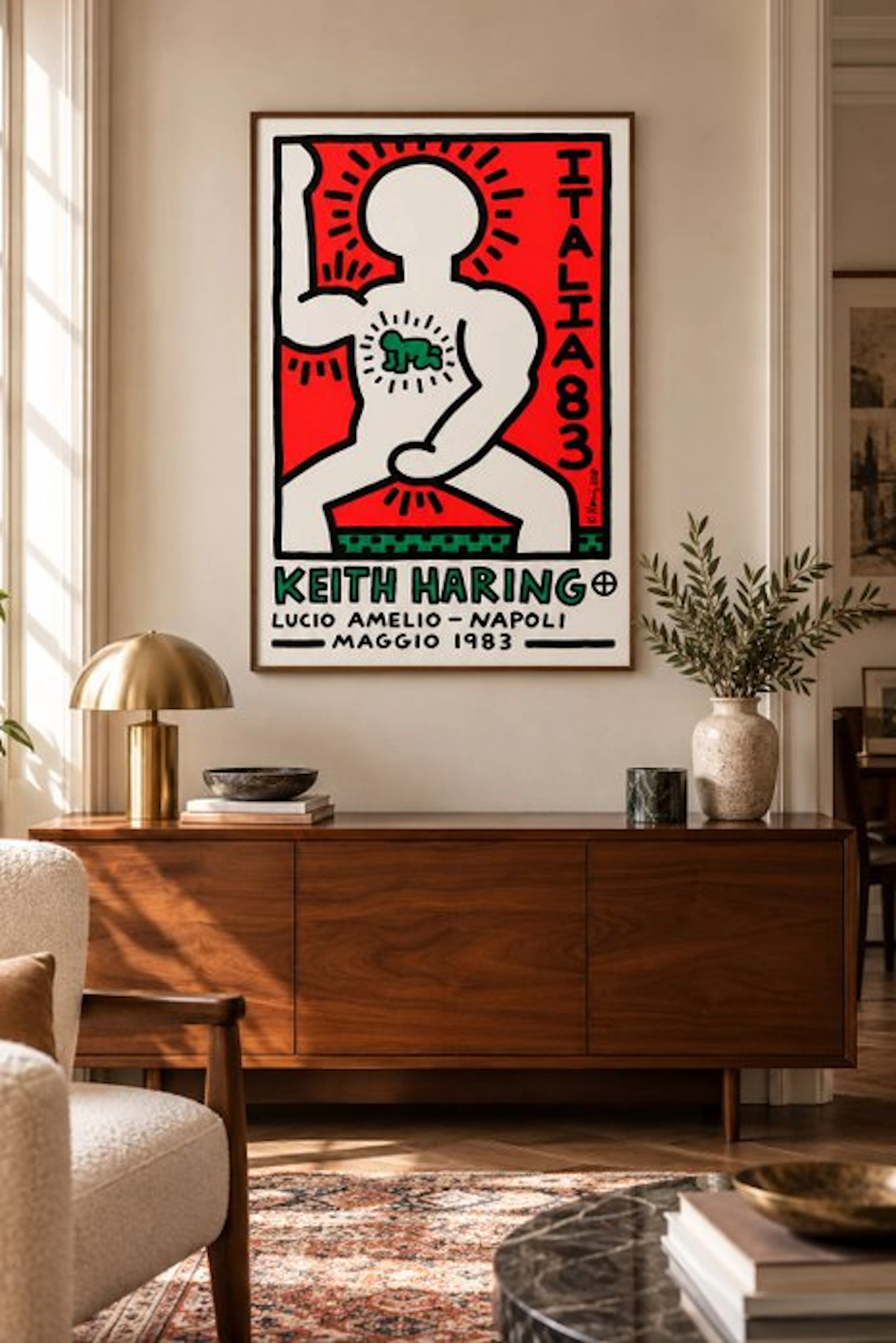 Keith Haring (after) - Lucio Amelio - Italia 83 - 1990s