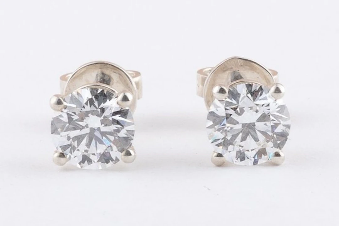 No reserve price - Earrings Silver - 2.02ct