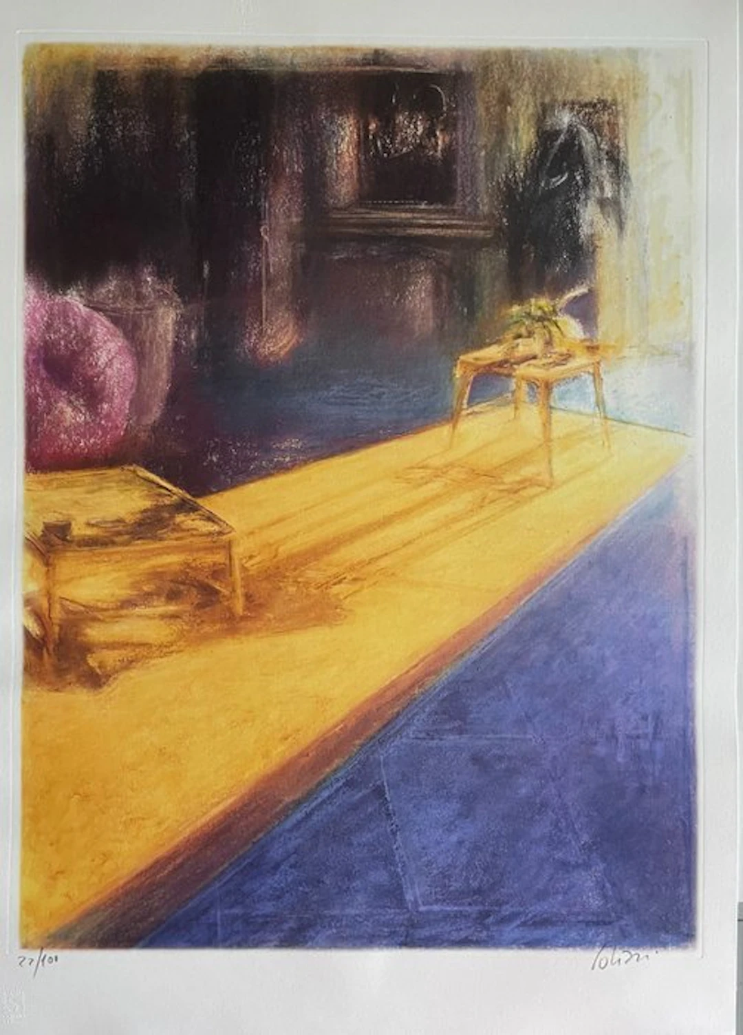 Franco Polizzi (1954) - Interno con luce gialla