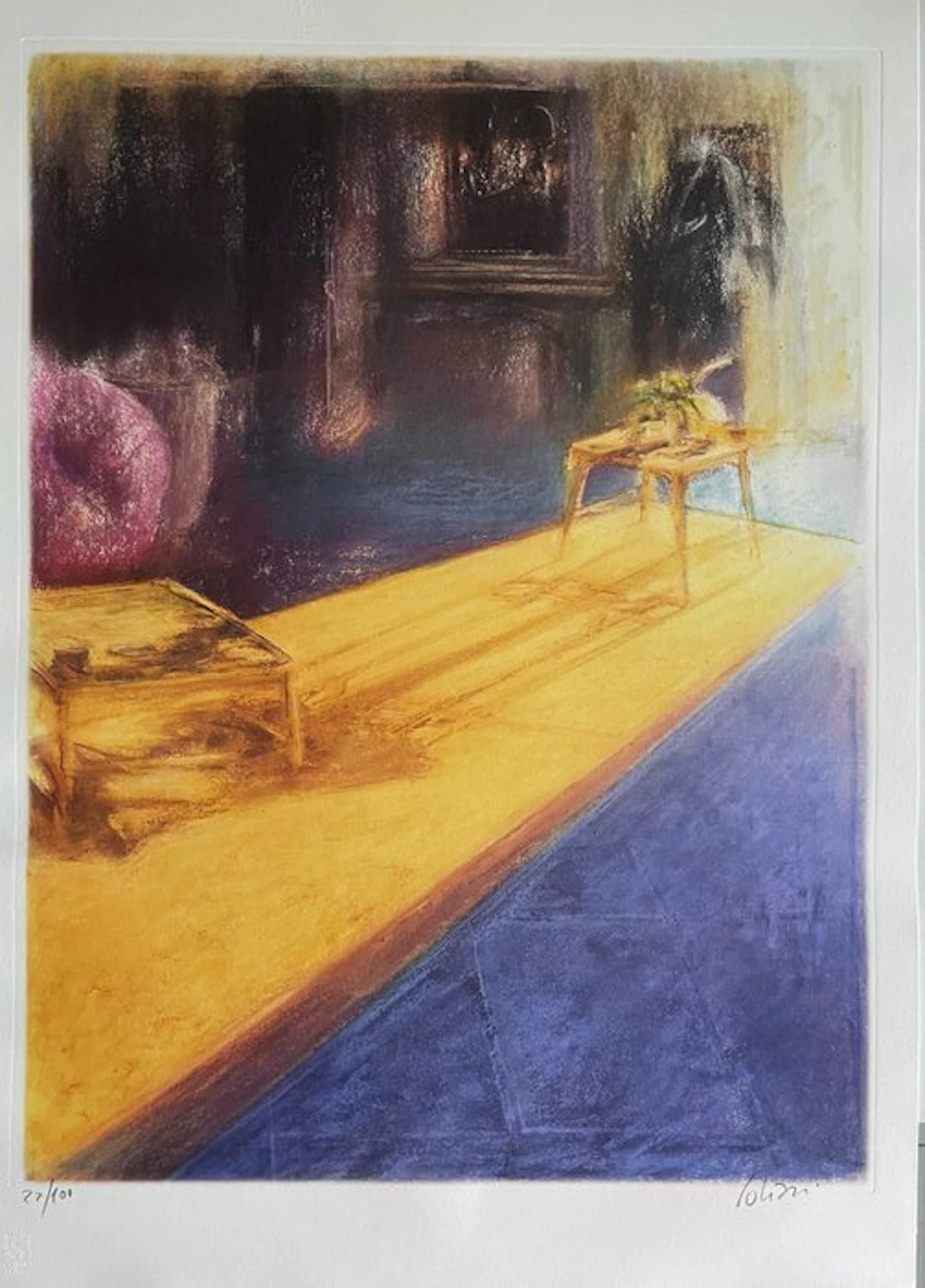 Franco Polizzi (1954) - Interno con luce gialla