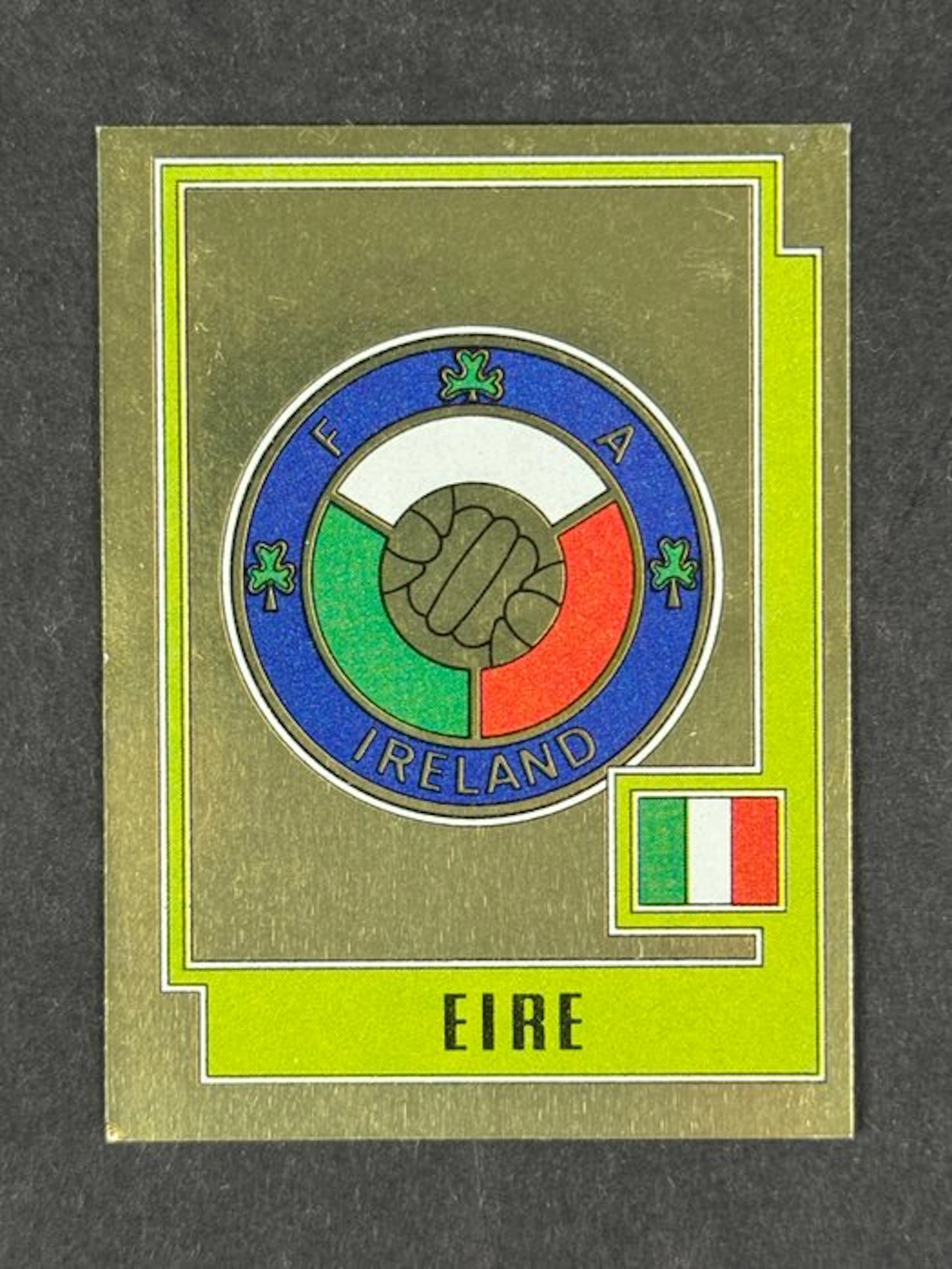 1980 Panini #199 Europa 80 - Badge: EIRE - 1 Sticker - Mint (M)
