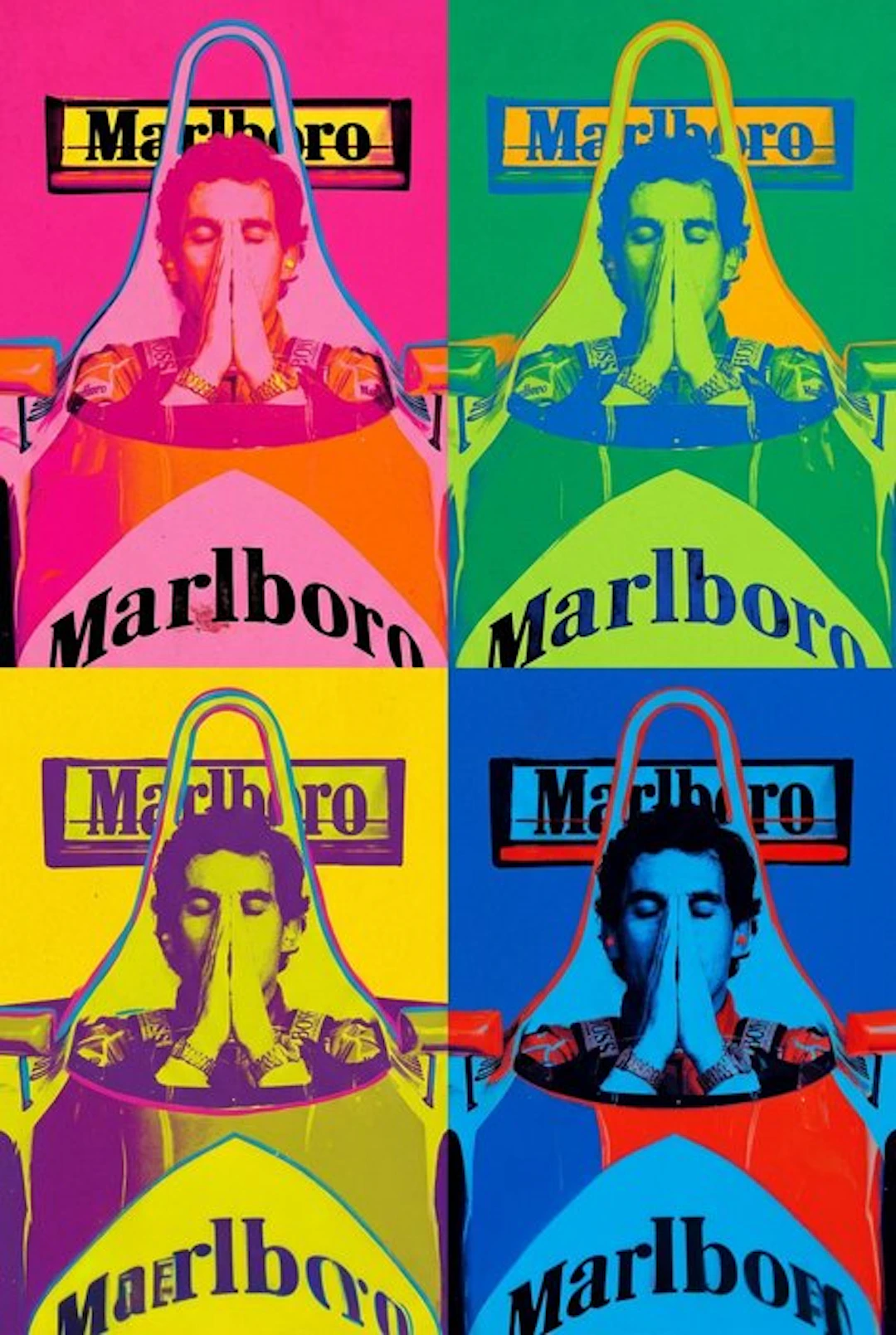 CREATIVE_HUB - Lot of 4 canvas cm 40 x 60 - Senna through the eyes of Warhol